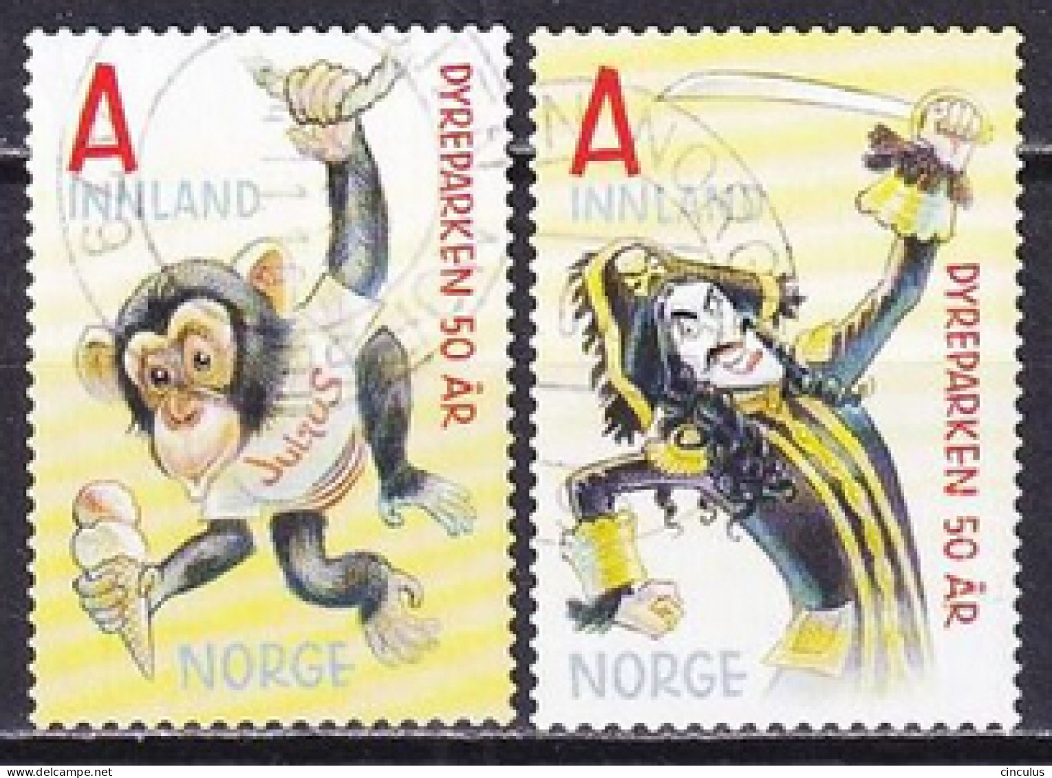 2016. Norway. The 50th Anniversary Of Kristiansand Zoo. Used. Mi. Nr. 1914-15 - Usados