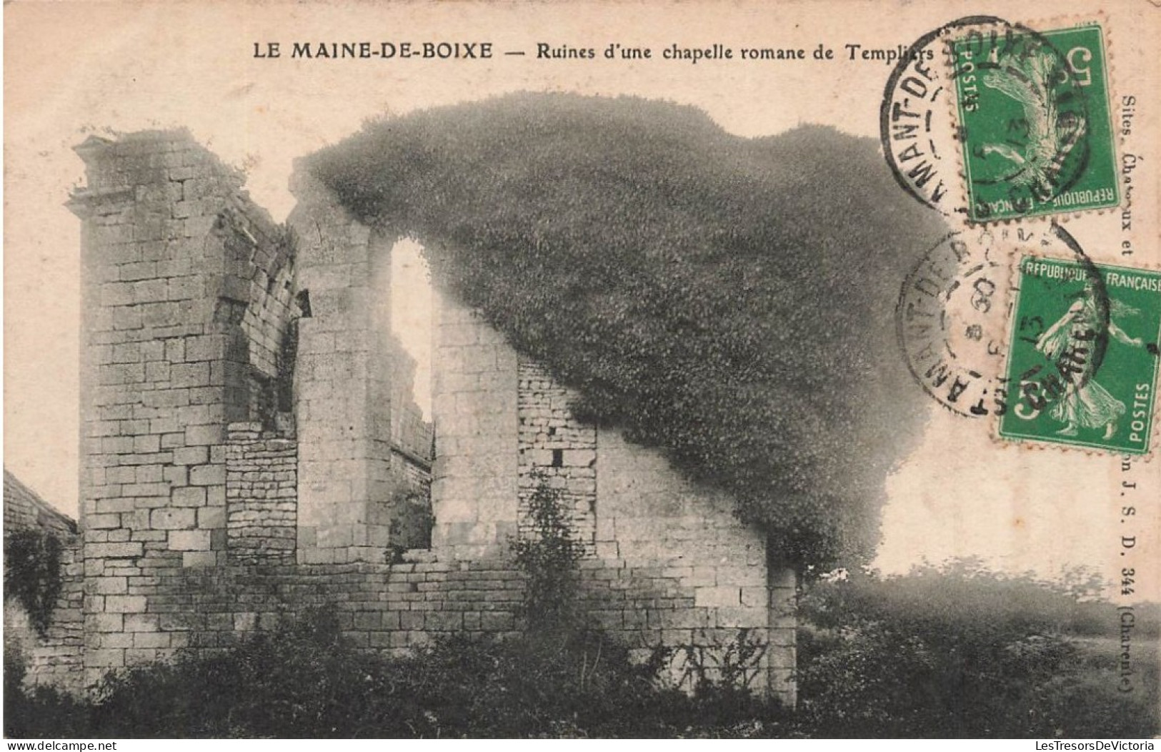 FRANCE - Le Maine De Boixe - Ruines D'une Chapelle Romane De Templiers - Carte Postale Ancienne - Angouleme