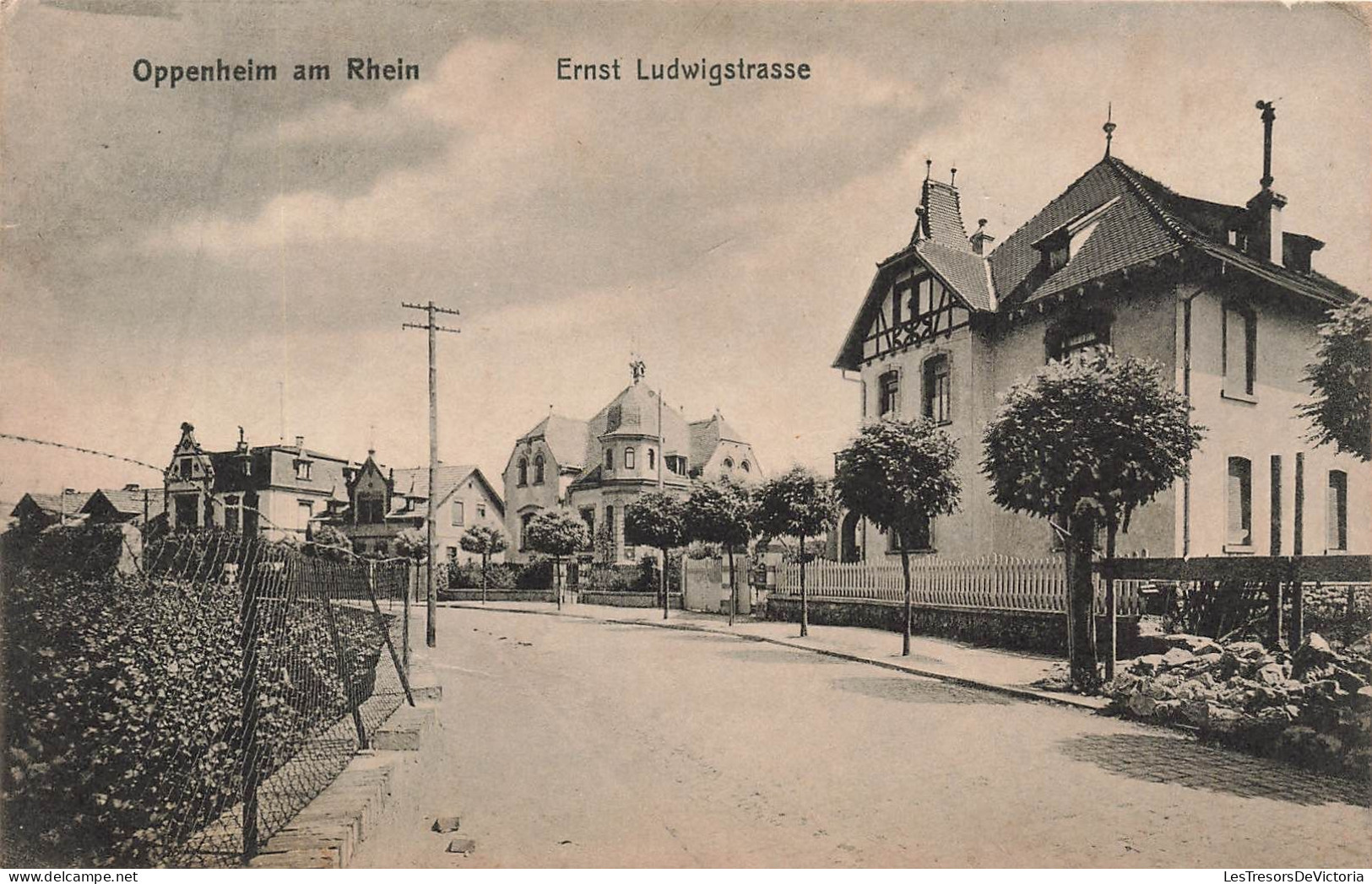 ALLEMAGNE - Oppenheim Am Rhein - Ernst Ludwigstrasse - Carte Postale Ancienne - Mainz