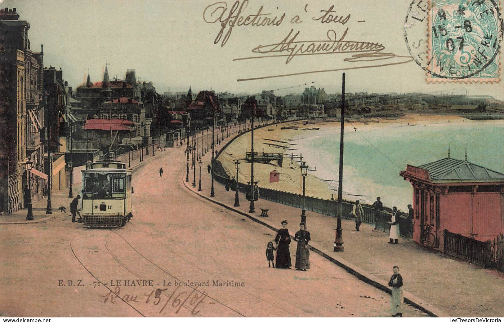 FRANCE - Le Havre - Le Boulevard Maritime - Colorisé - Carte Postale Ancienne - Unclassified