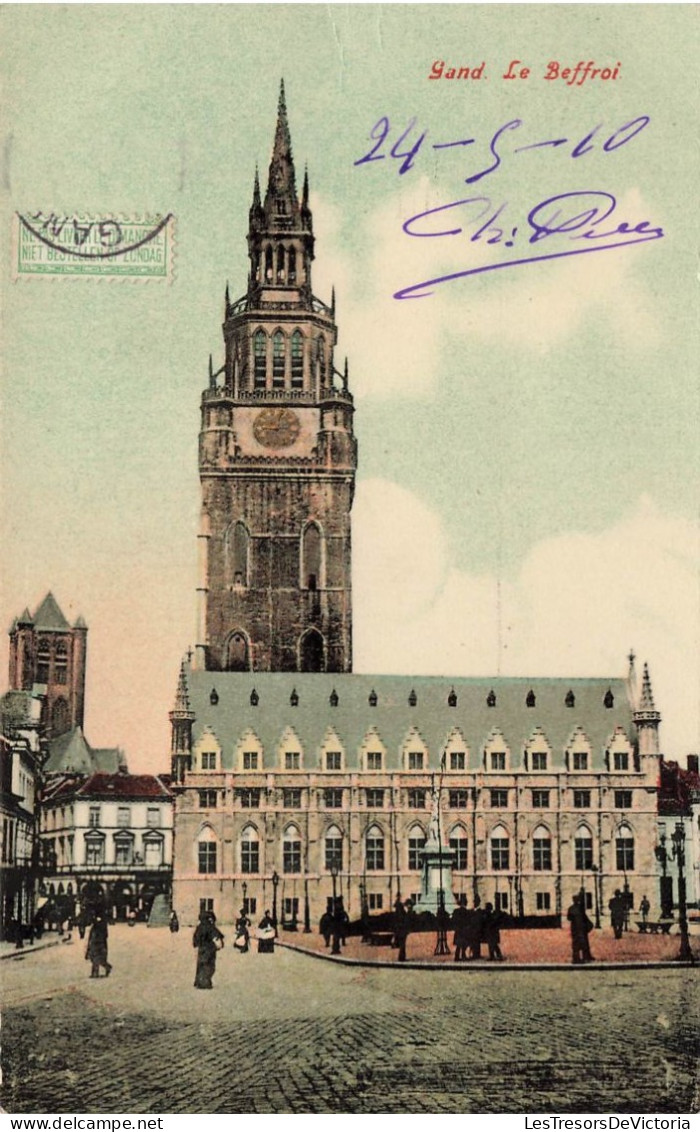 BELGIQUE - Gent - Vue Générale Du Beffroi - Colorisé - Carte Postale Ancienne - Gent