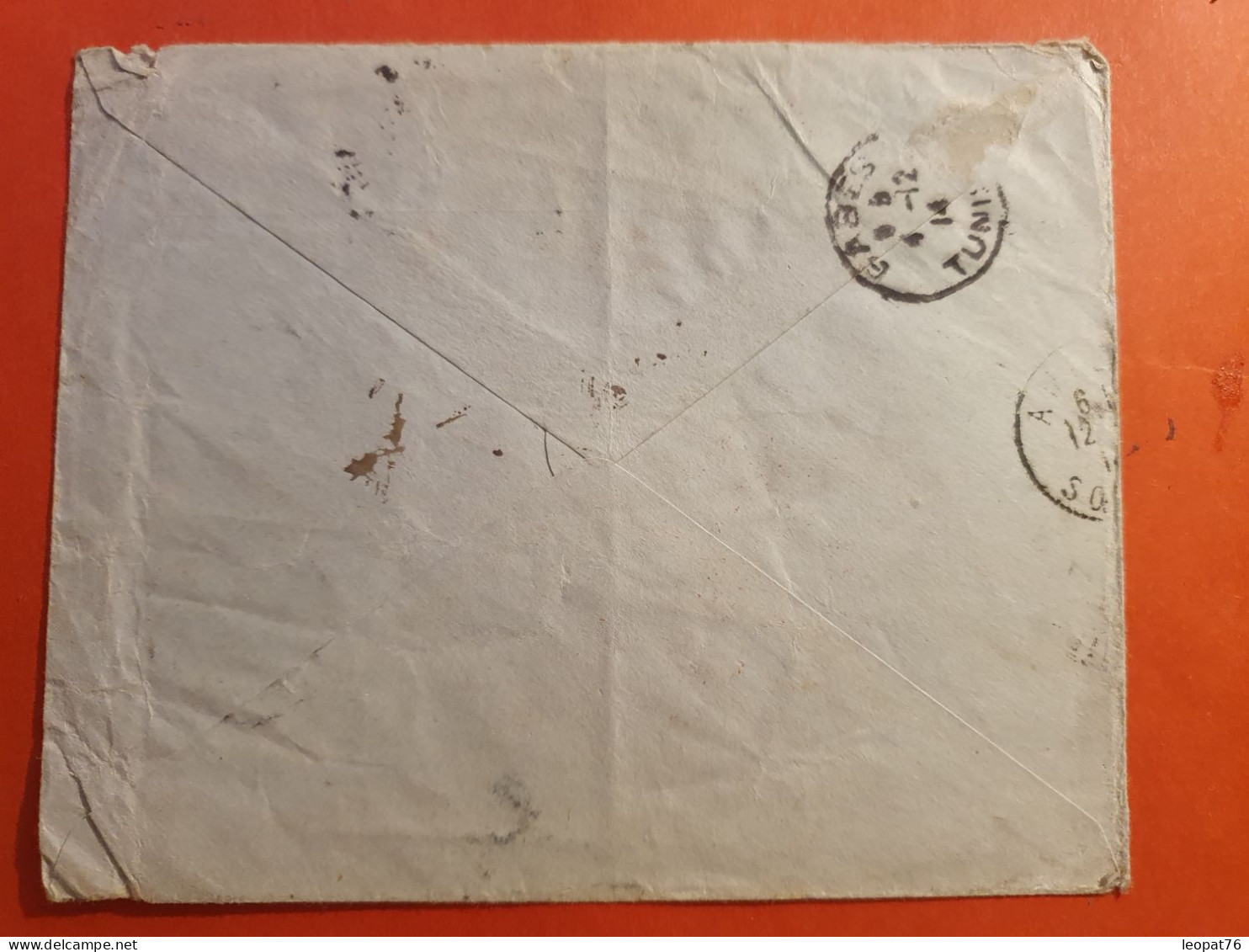 Tunisie - Enveloppe Commerciale En Franchise Pour Gabes Et Redirigé Vers Amiens, Bordeaux Et Vers Londres En 1914 - J 41 - Cartas & Documentos