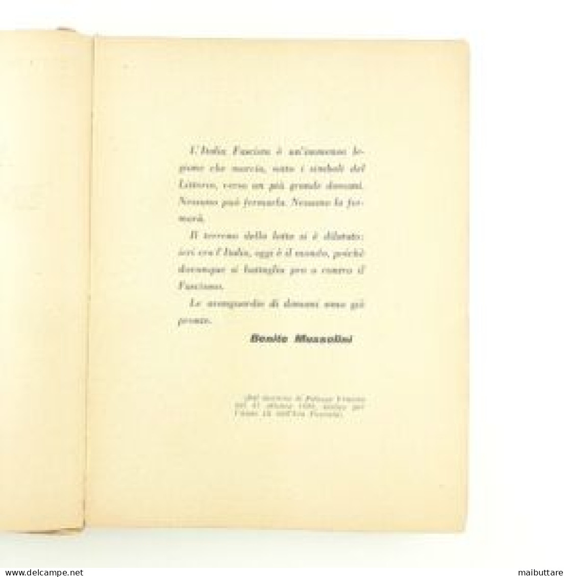 Almanacco Enciclopedico Del Popolo D'Italia Anno 1931 - Italiaans