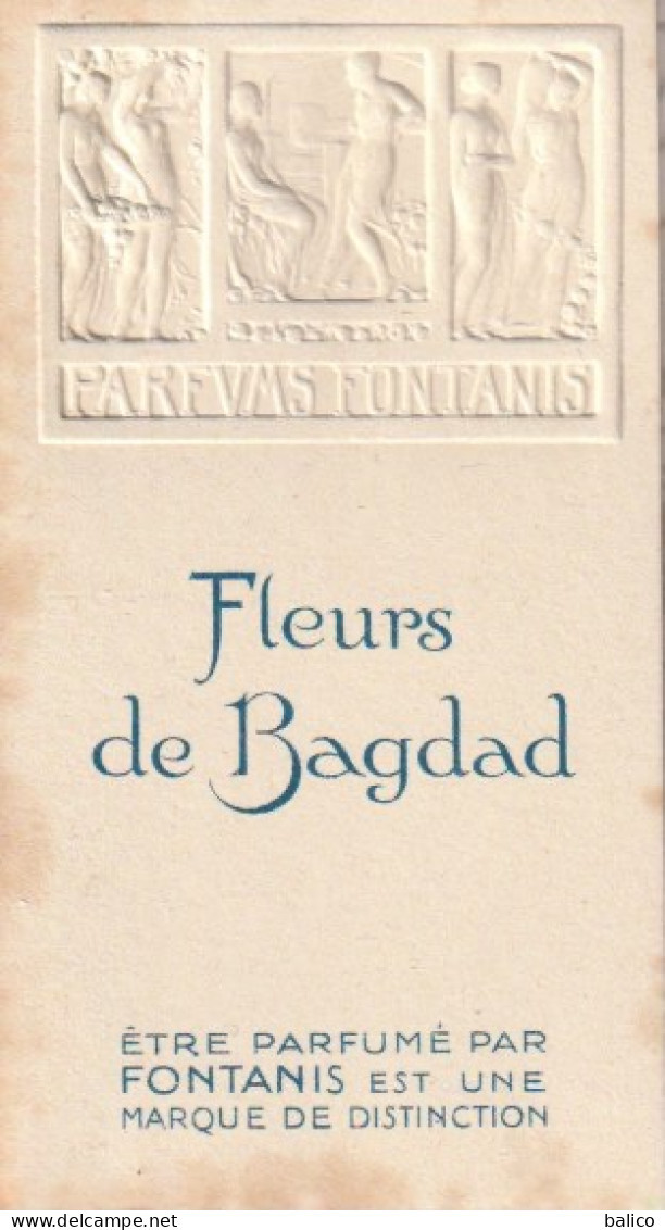Carte Parfumée   - Fleurs De Bagdad - Antiguas (hasta 1960)