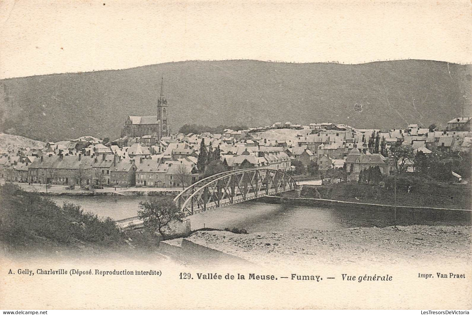 FRANCE - Fumay - Vallée De La Meuse - Vue Générale De La Ville - Carte Postale Ancienne - Fumay