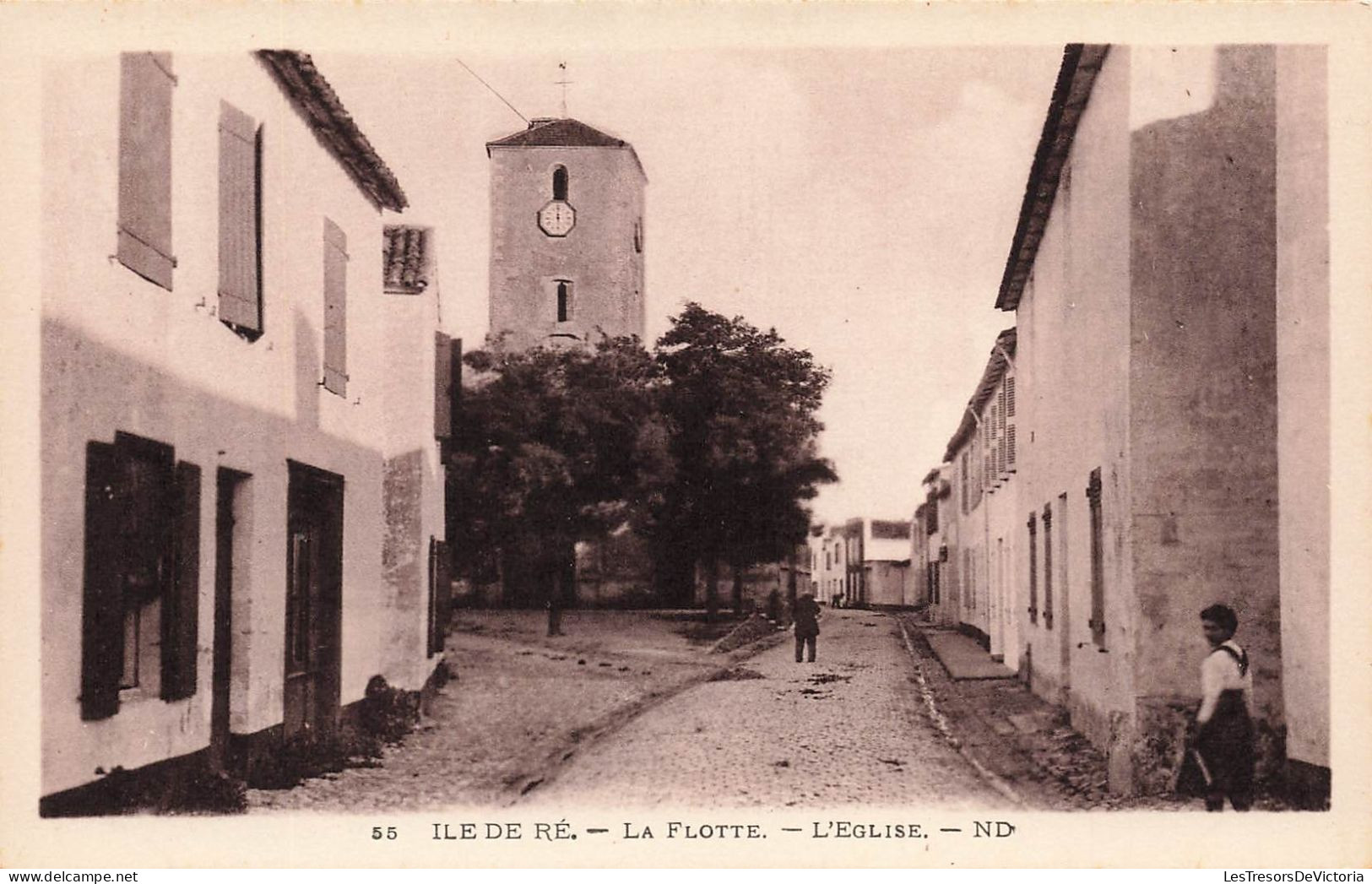 FRANCE - île De Ré - La Flotte - L'église - Carte Postale Ancienne - Ile De Ré