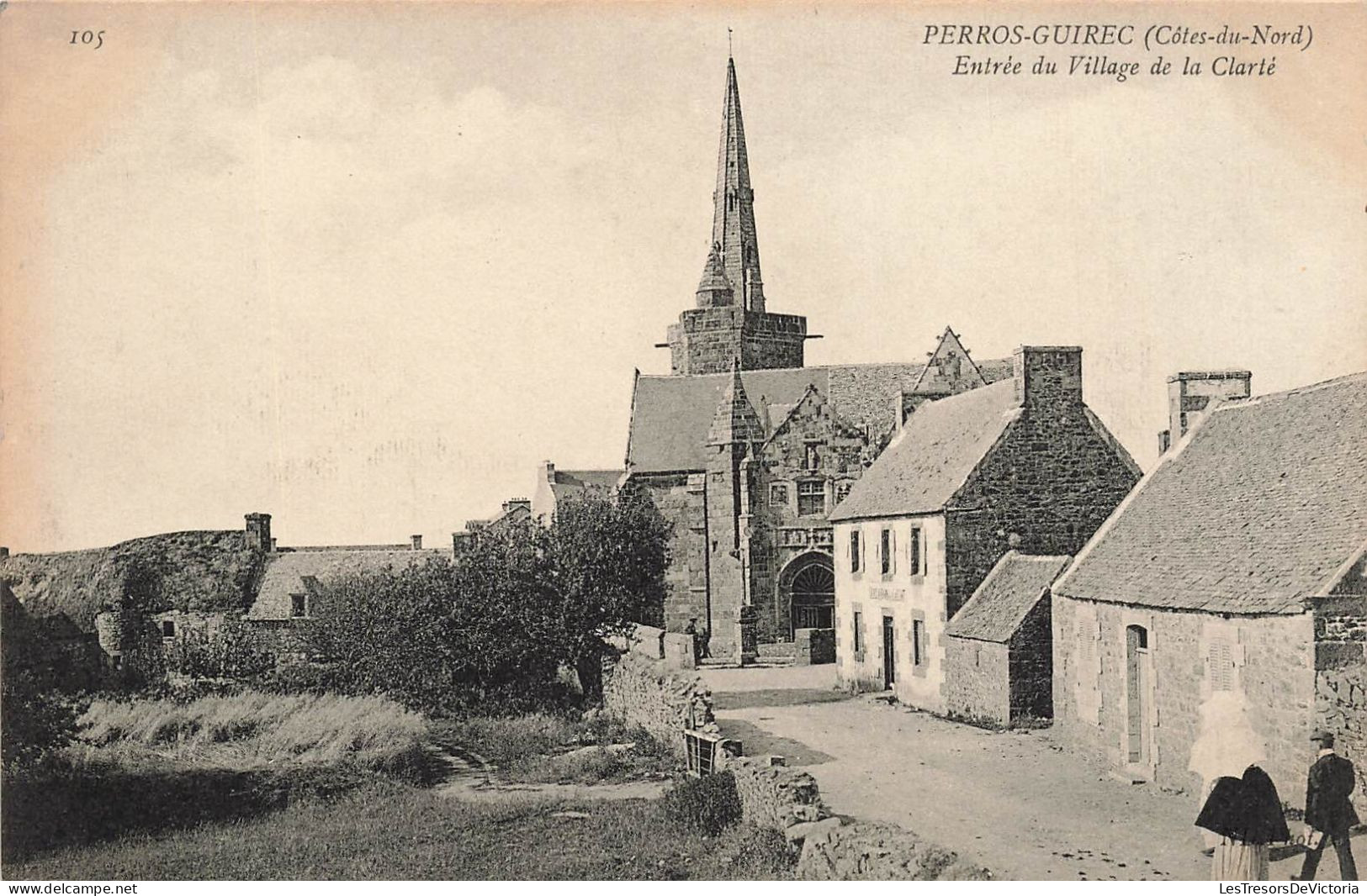 FRANCE - Perros Guirec - Entrée Du Village De La Clarté - Carte Postale Ancienne - Perros-Guirec