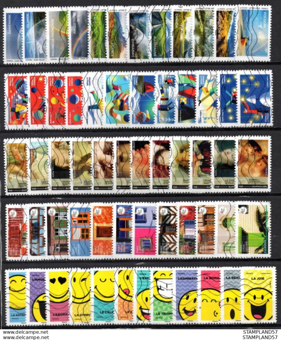 FRANCE Oblitéré :  LOT 110 Séries Différentes De 2005 A 2023 - Lots & Kiloware (mixtures) - Min. 1000 Stamps