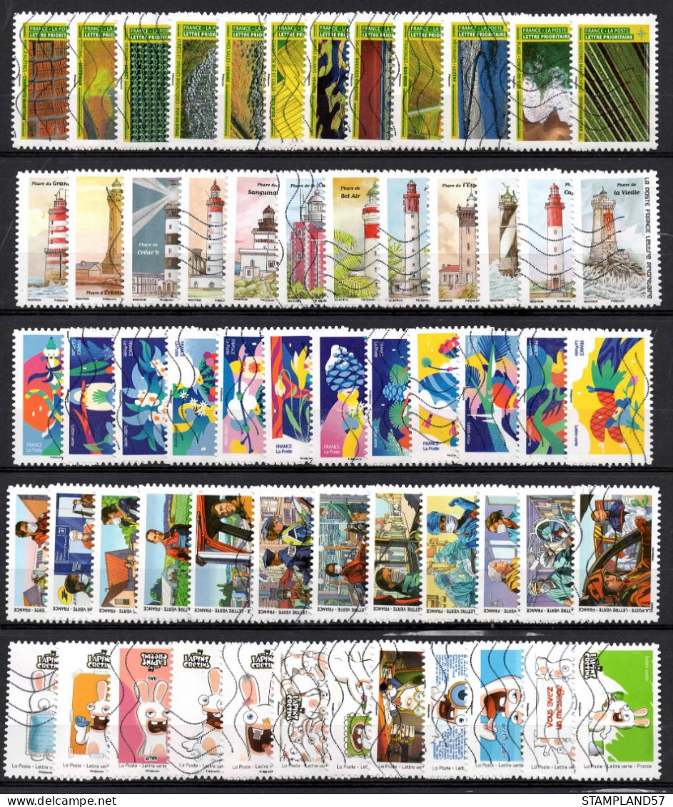 FRANCE Oblitéré :  LOT 110 Séries Différentes De 2005 A 2023 - Lots & Kiloware (mixtures) - Min. 1000 Stamps