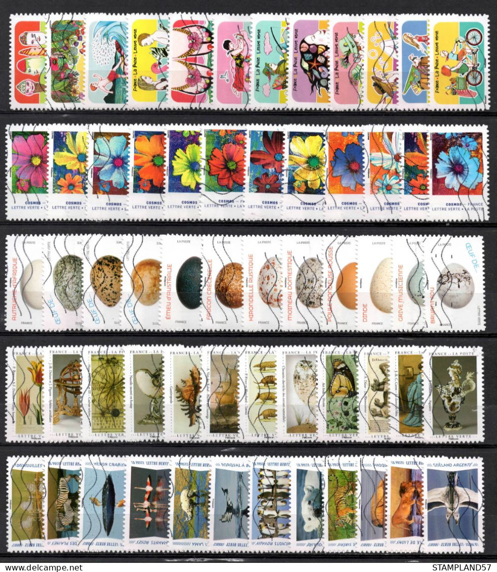 FRANCE Oblitéré :  LOT 110 Séries Différentes De 2005 A 2023 - Lots & Kiloware (mixtures) - Min. 1000 Stamps