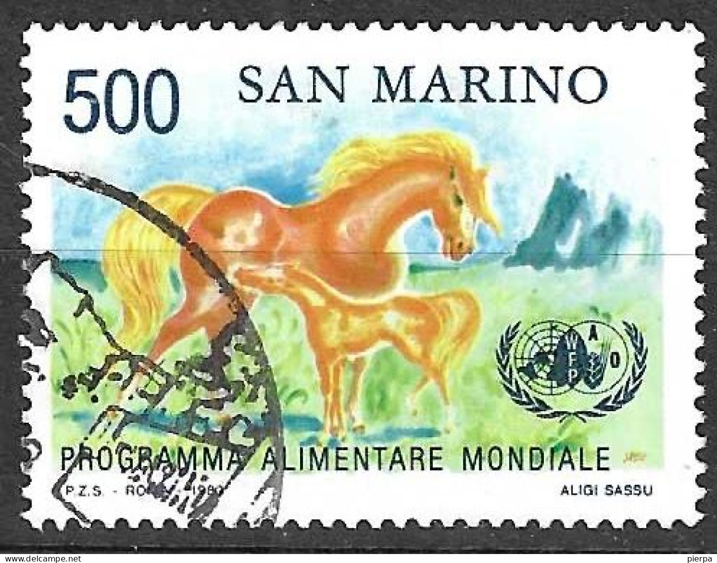 SAN MARINO - 1983 - PROGRAMMA ALIMENTARE MONDIALE - USATO  (YVERT 1083 - MICHEL 1287 - SS 1128) - Usati