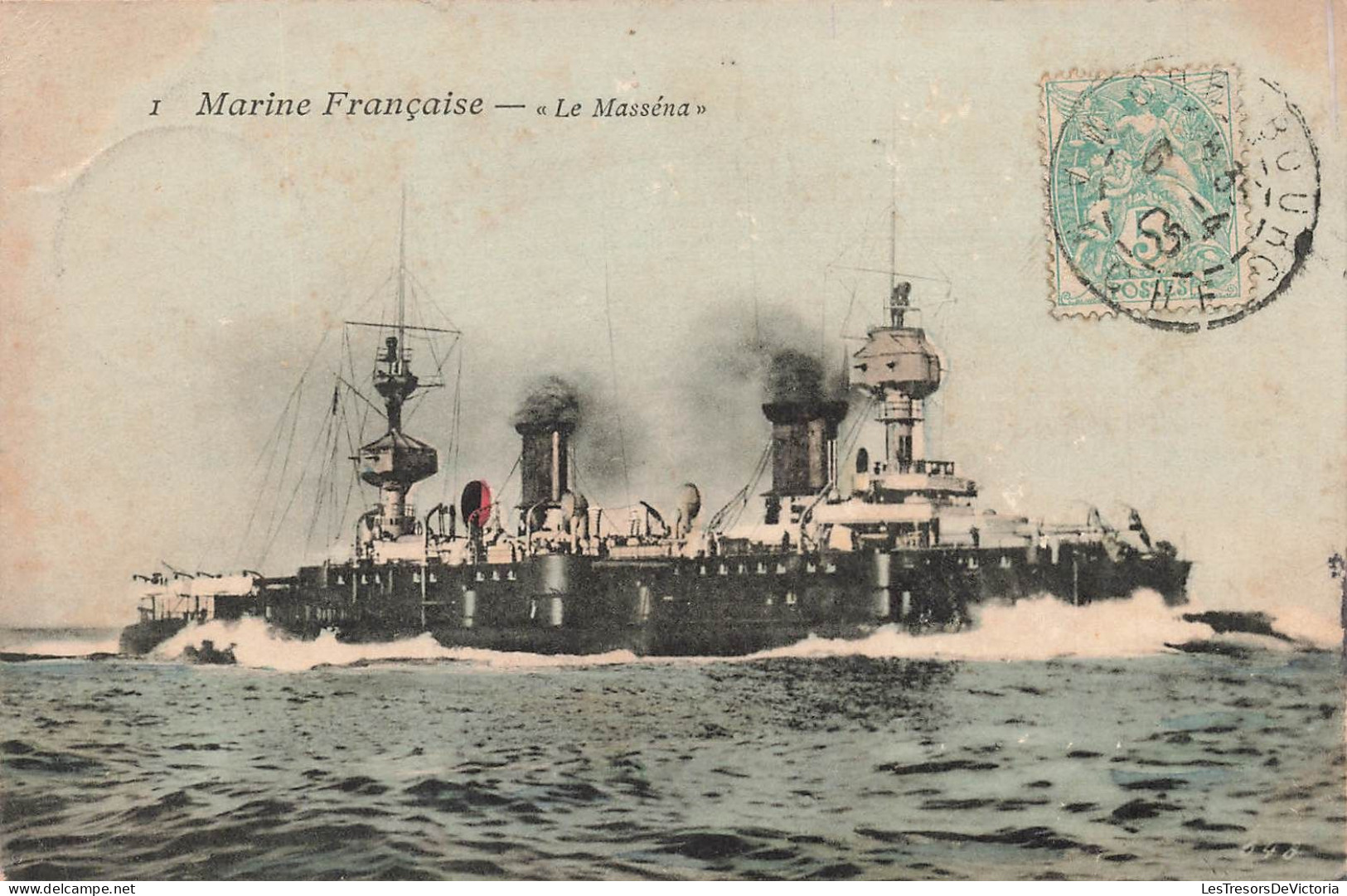 FRANCE - Marine Française - Le Masséna - Colorisé - Carte Postale Ancienne - Autres & Non Classés