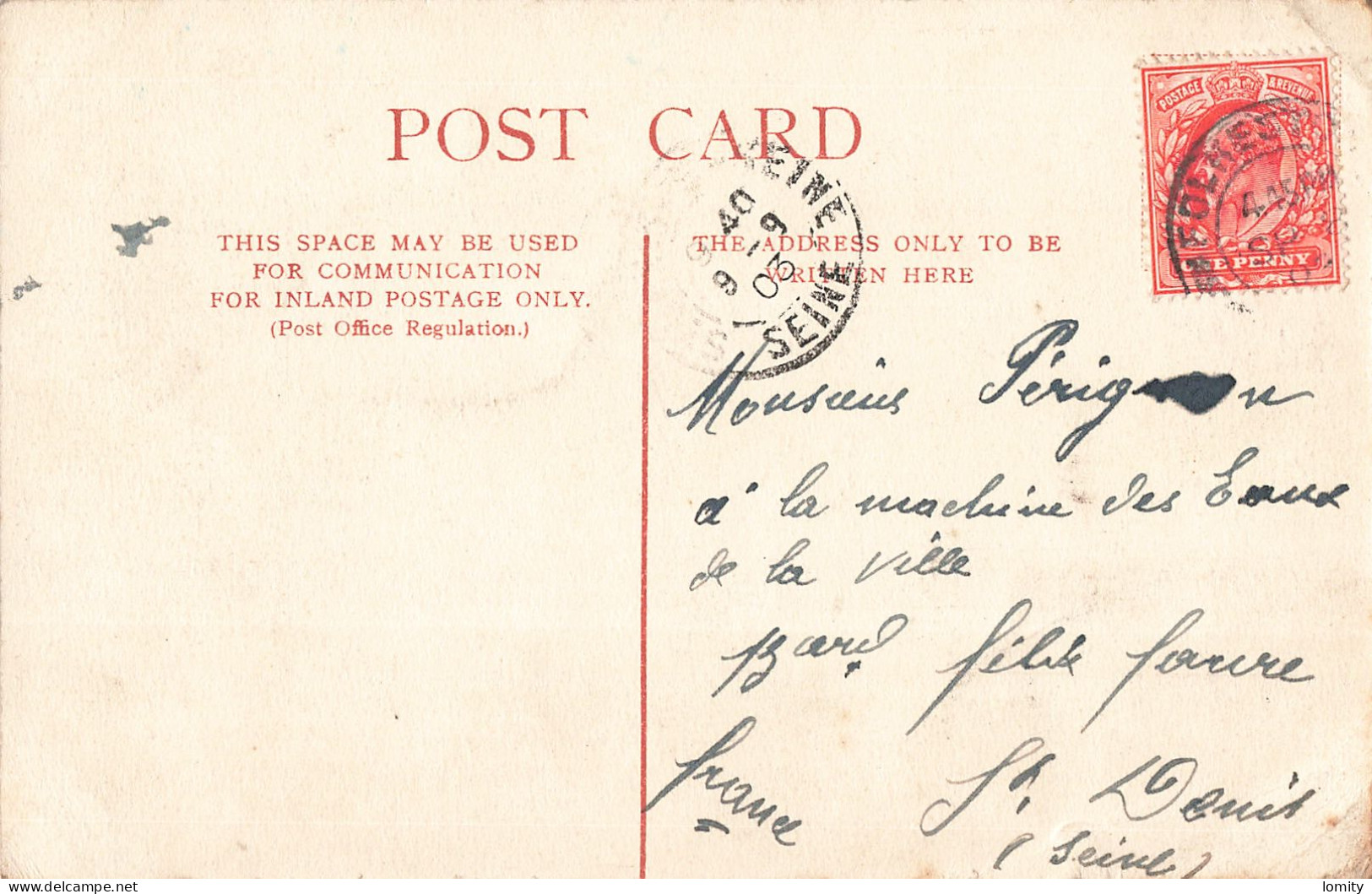 Angleterre Old Folkestone CPA Cachet 1903 Port à Marée Basse , Bateau Bateaux - Folkestone