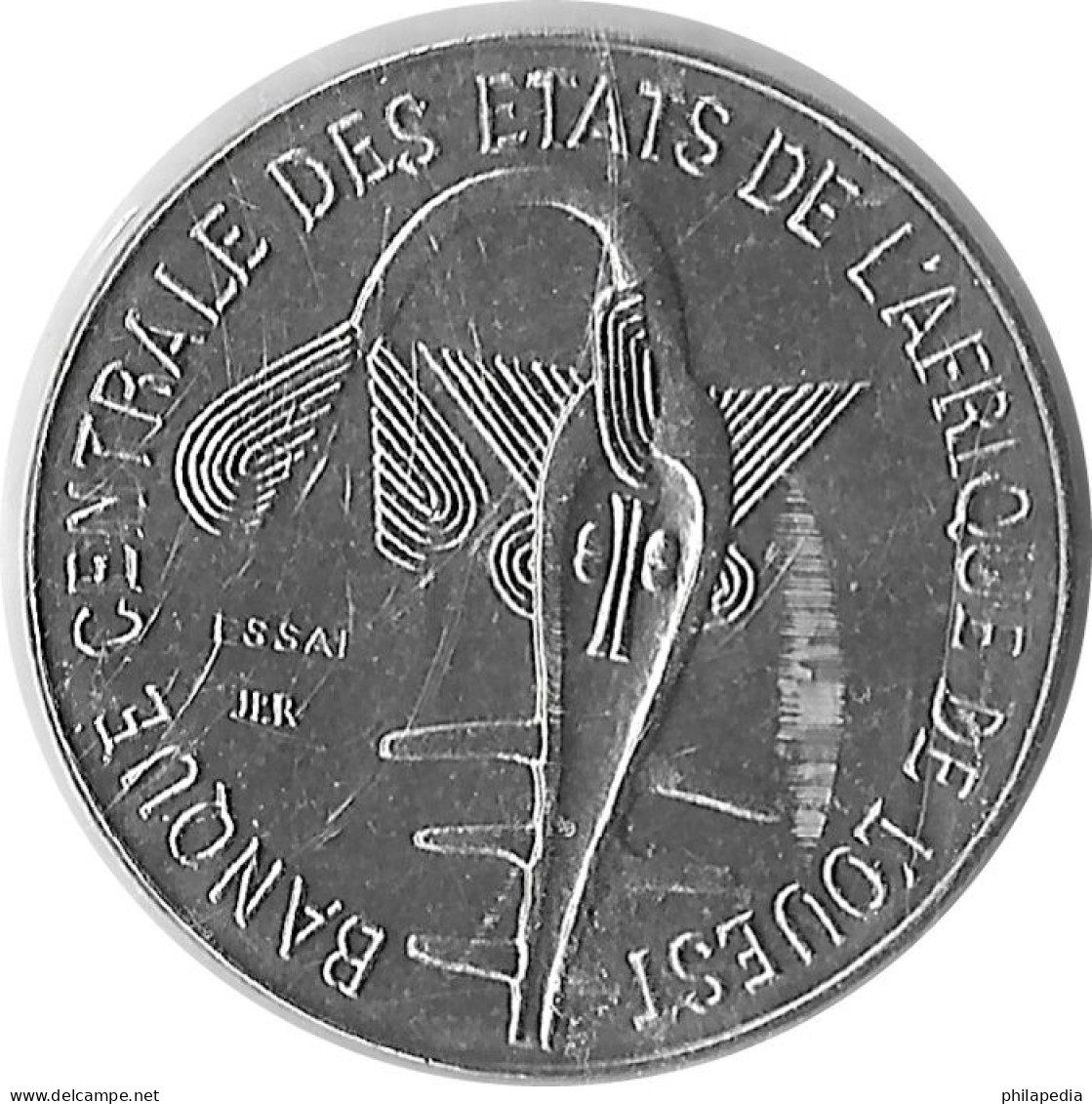 Afrique Ouest BCEAO Poisson Scie Pristis Pristis Sawfish Sägefisch Pez Sierra Pesce Sega 1976 Essai 1 Franc CFA KM20#E8 - Elfenbeinküste