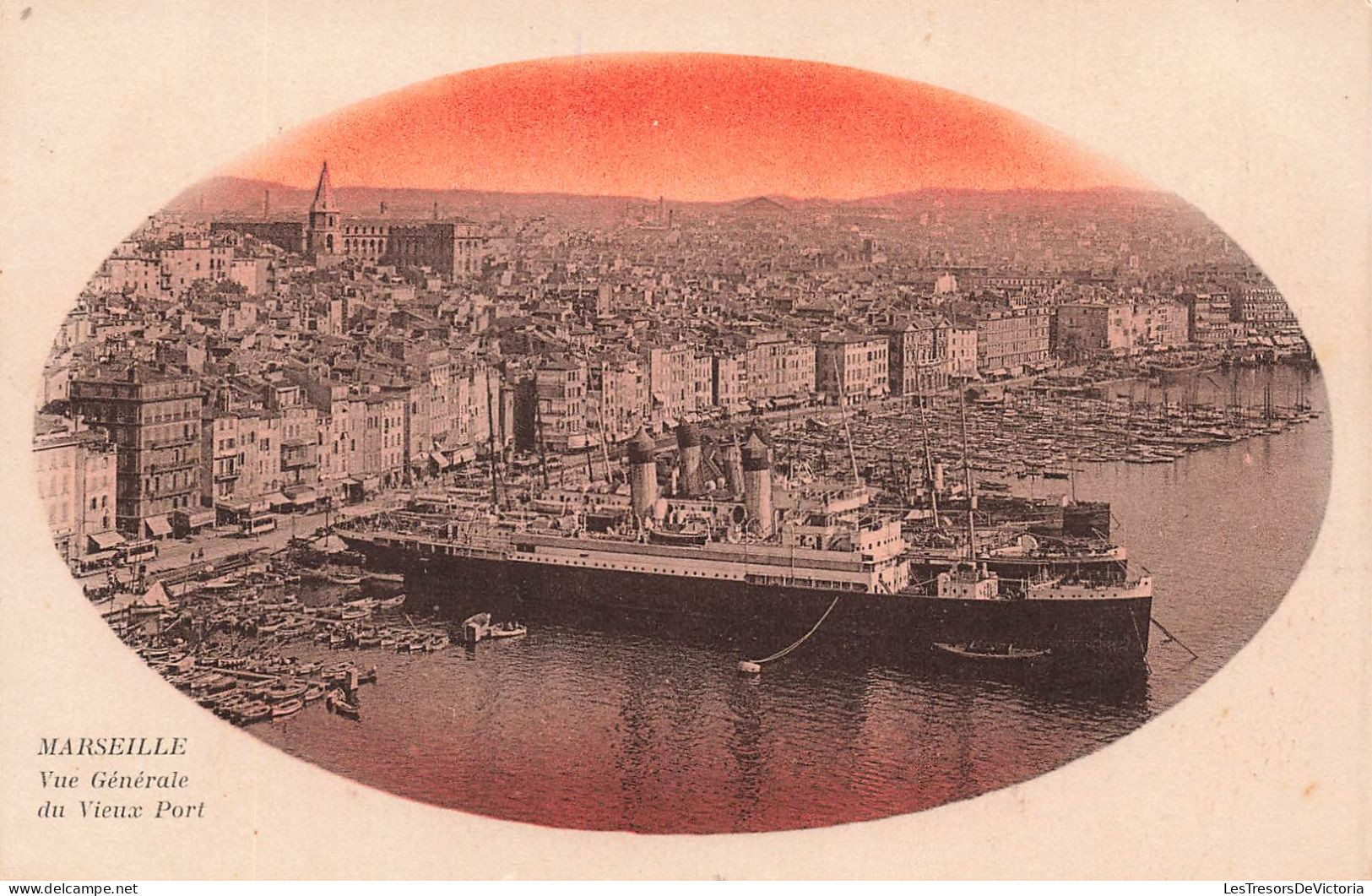 FRANCE - Marseille - Vue Générale Du Vieux Port - Carte Postale Ancienne - Old Port, Saint Victor, Le Panier