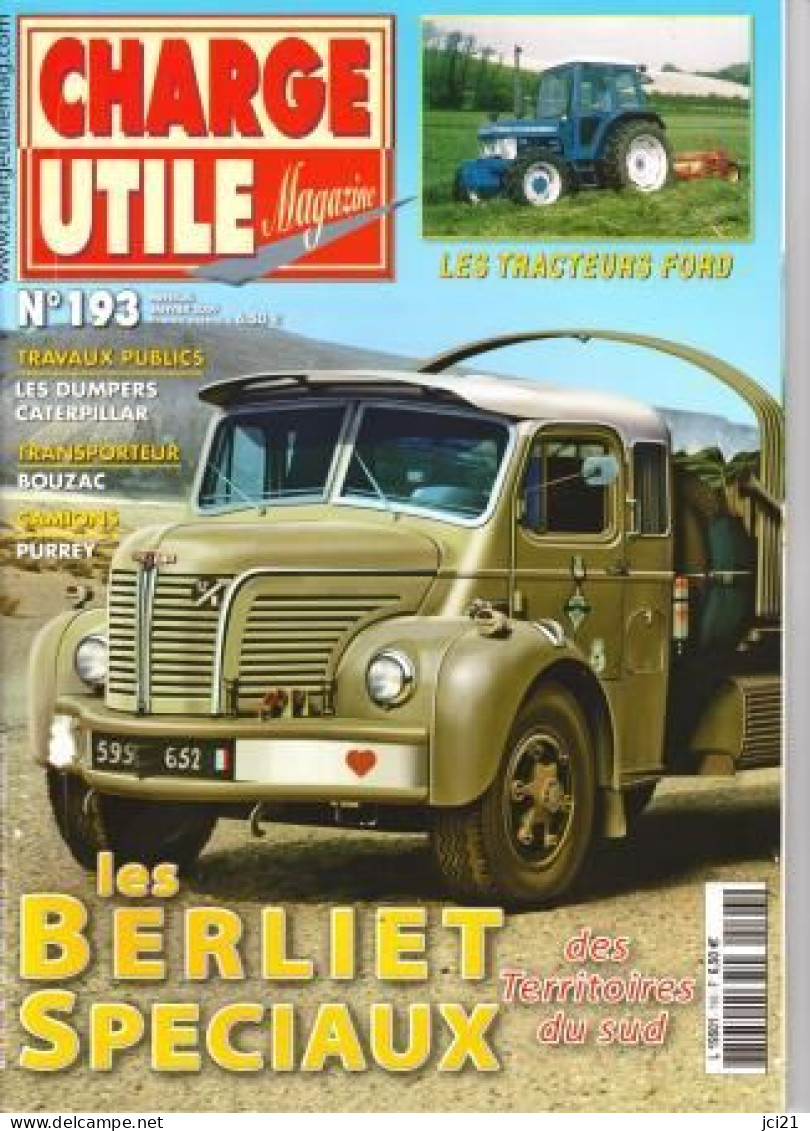 Magazine " CHARGE UTILE " N° 193 De Janvier 2009 - Camions Tracteurs Autocars Modèles Réduits Maquettes_RLVP-C193 - Camions