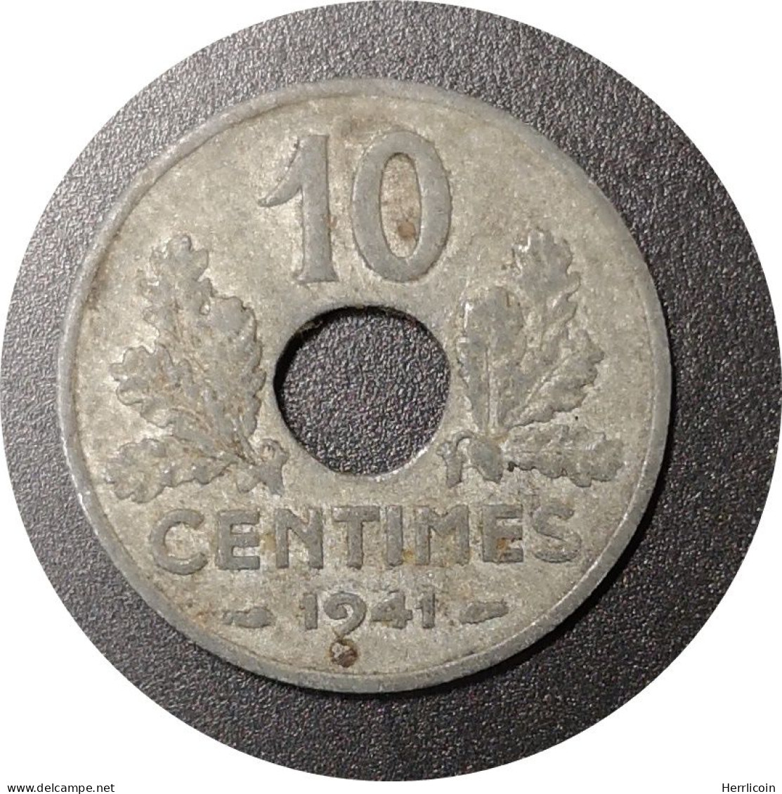 Monnaie France - 1941 - 10 Centimes Etat Français Grand Module - 10 Centimes