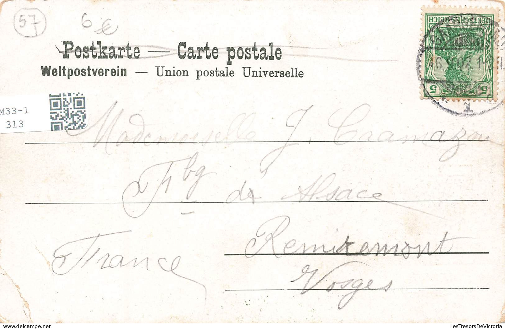 FRANCE - Souvenir De Sarreguemines - Animé - Colorisé - Dos Non Divisé - Carte Postale Ancienne - Sarreguemines