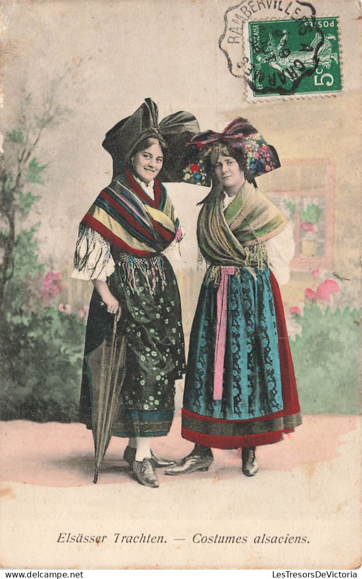 FRANCE - Costumes Alsaciens - Colorisé - Carte Postale Ancienne - Alsace
