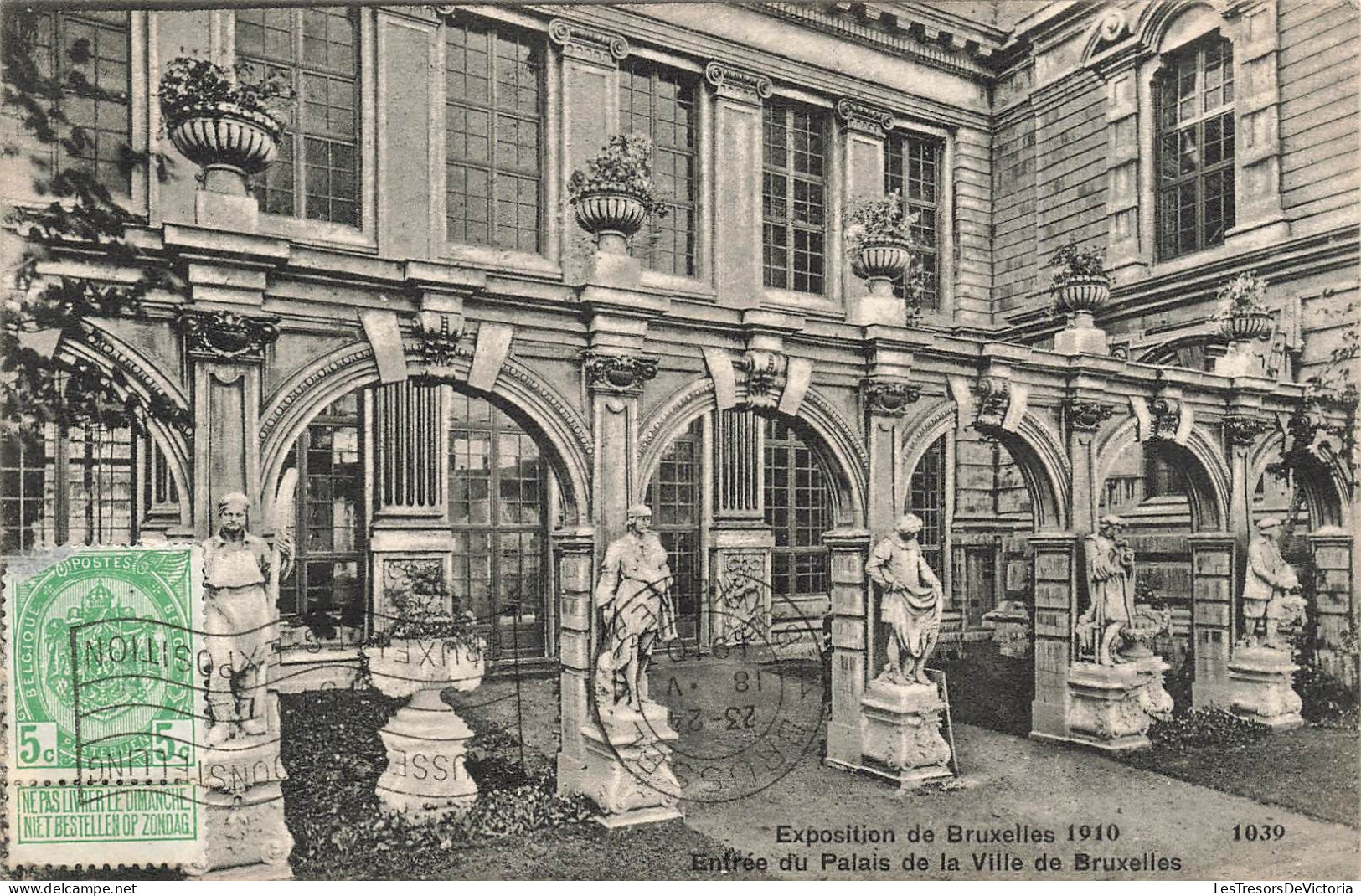 BELGIQUE - Bruxelles - Entrée Du Palais De La Ville De Bruxelles  - Carte Postale Ancienne - Autres & Non Classés