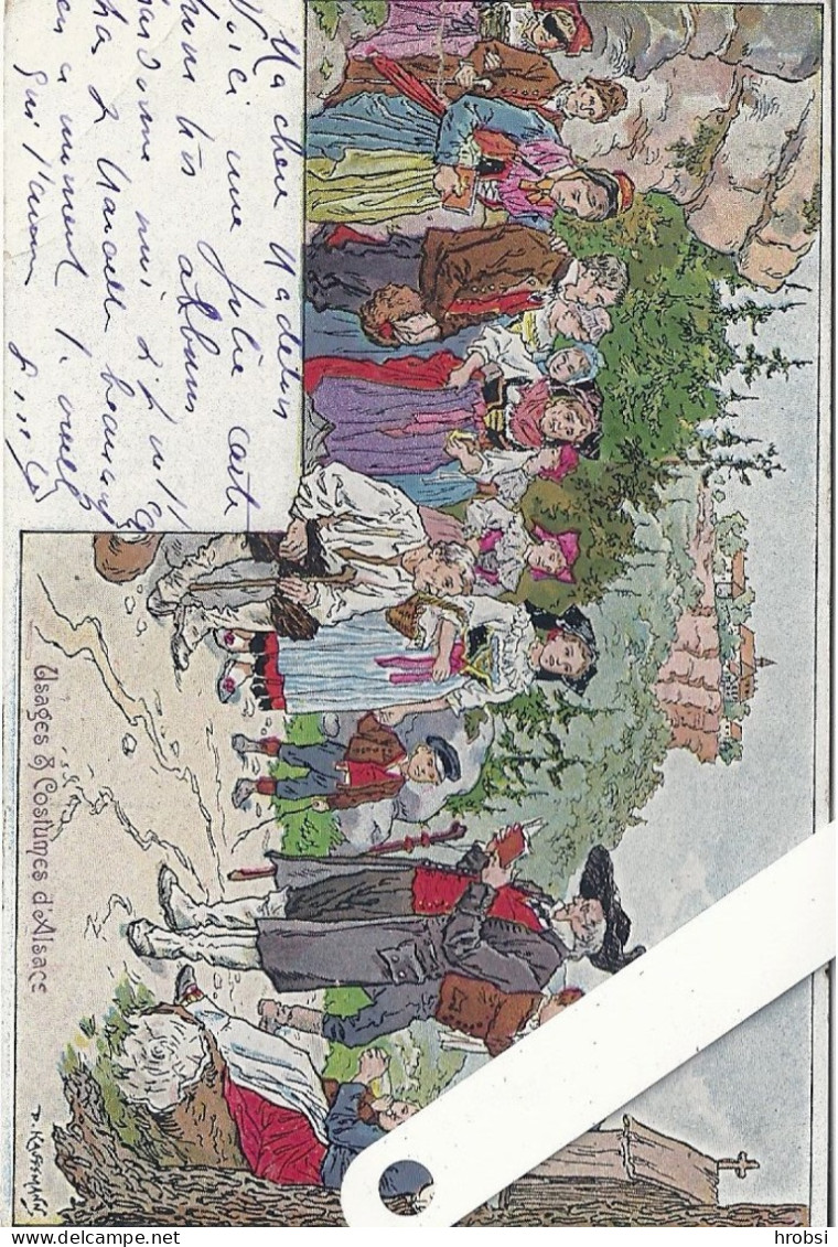 Illustrateur Kauffmann Paul, Usages Et Costumes D'Alsace, Nr 7, Sainte Odile - Kauffmann, Paul