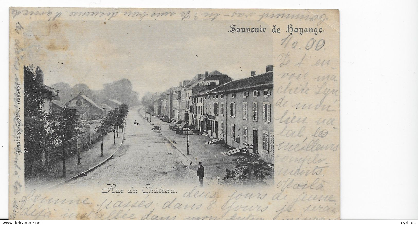 CPA - SOUVENIR DE HAYANGE - RUE DU CHATEAU - Hayange