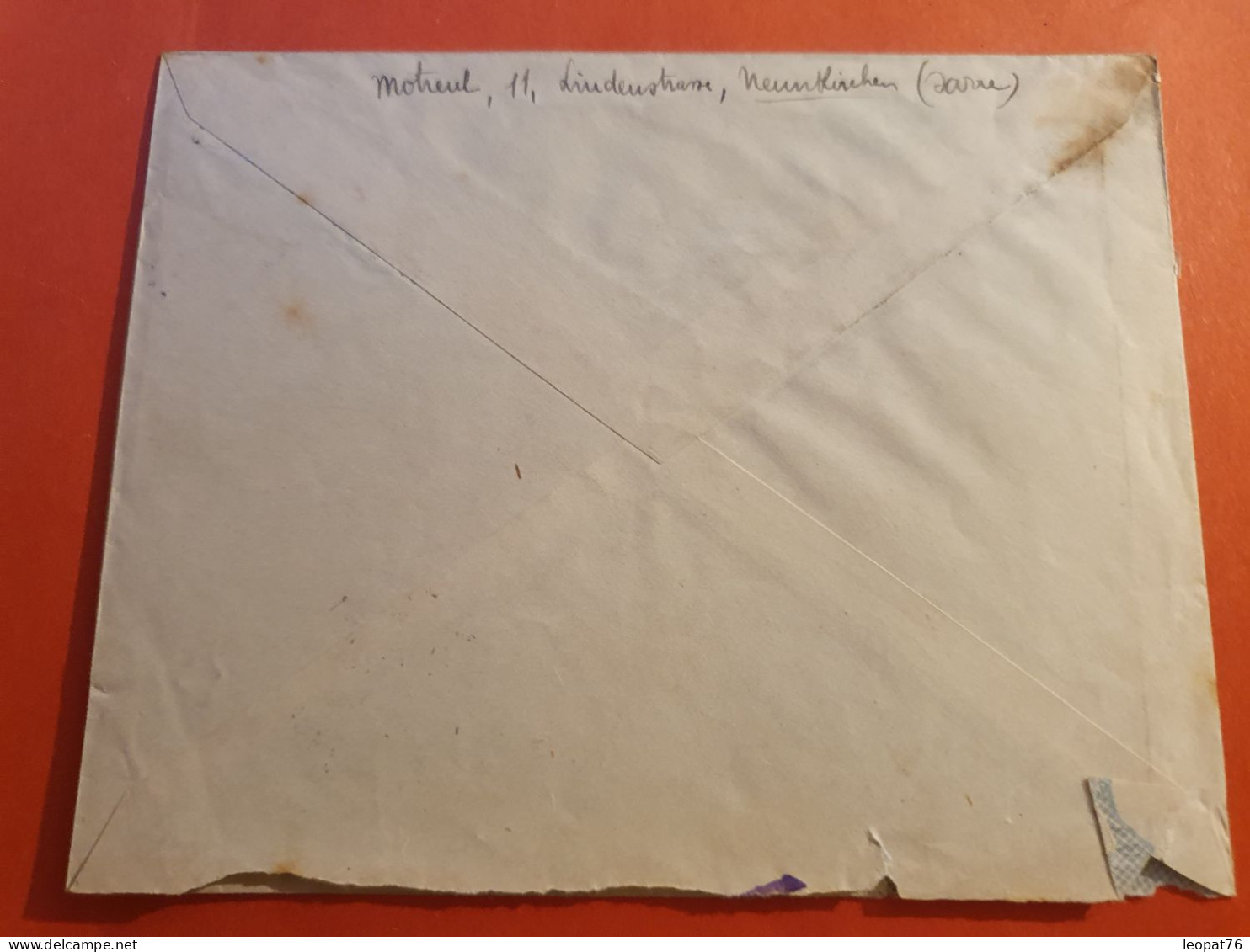 Sarre - Enveloppe De Neunkirchen Pour La France En 1925 - J 70 - Lettres & Documents
