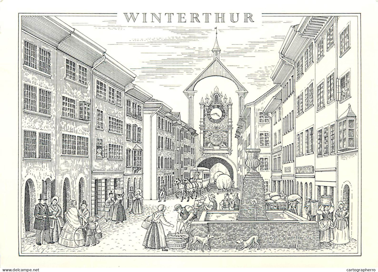 Winterthur Internationales Sammler-Festival Bildpostkarte - Winterthur