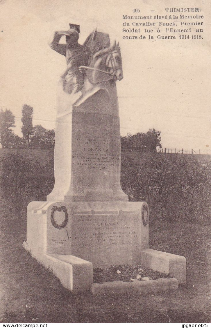 Thimister Monument Erige A La Memoire Du Cavalier Fonck - Thimister-Clermont