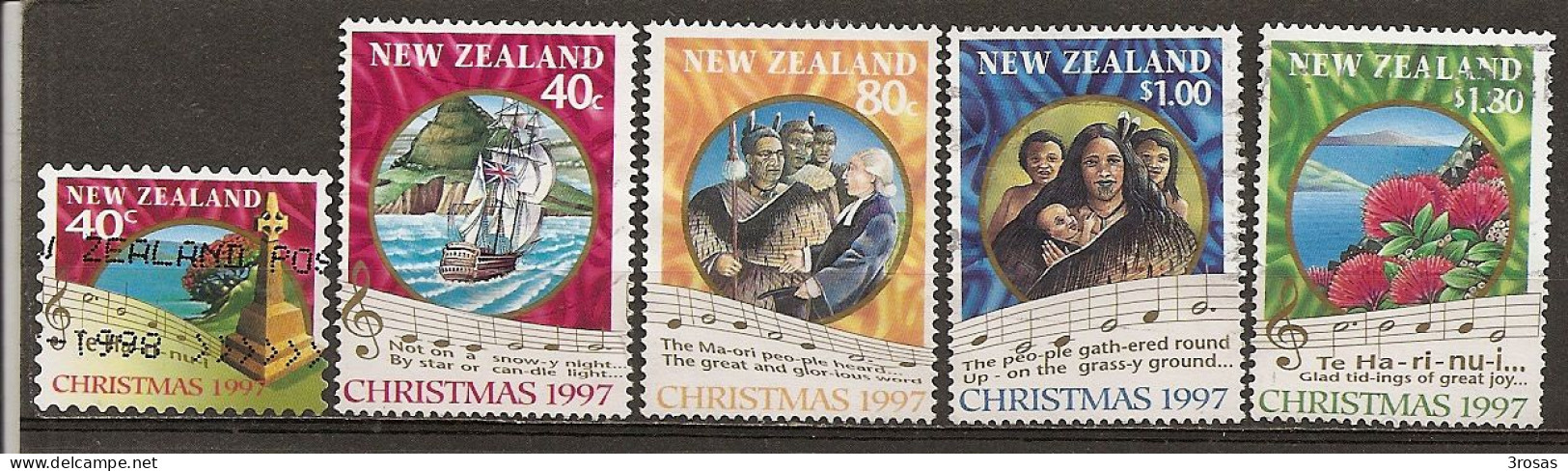 New Zealand Christmas 1997 - Used Stamps