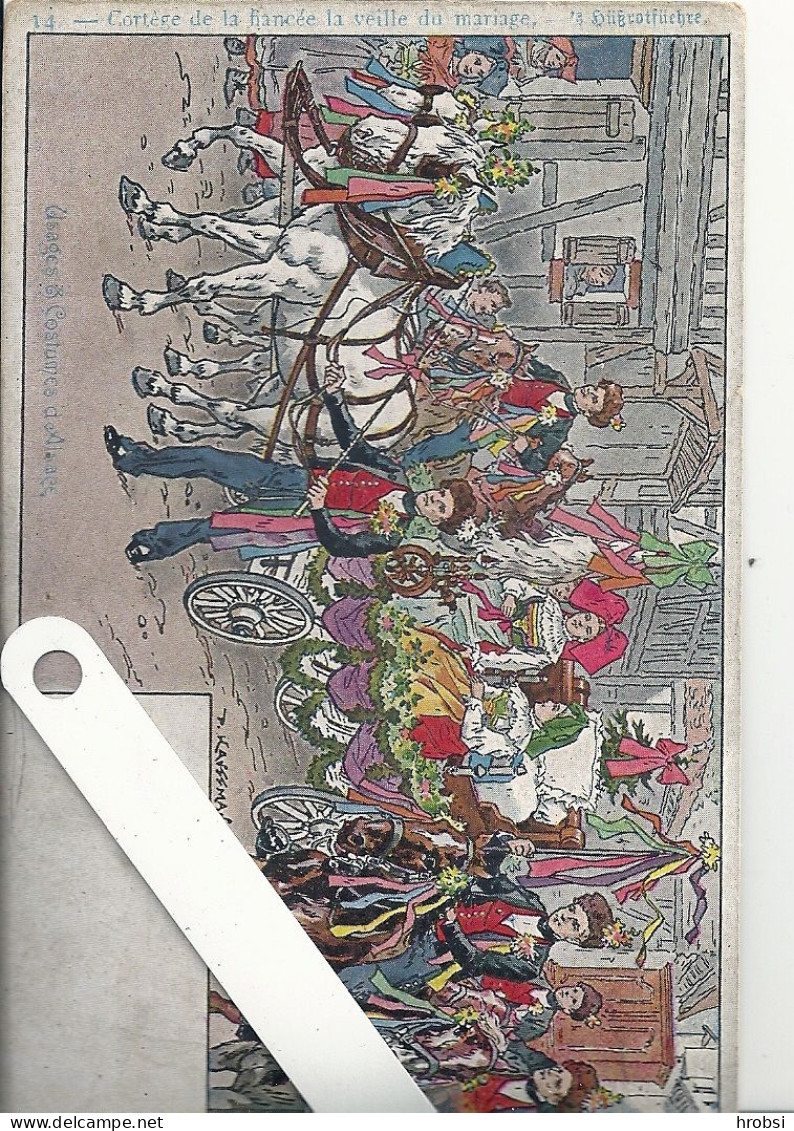 Illustrateur Kauffmann Paul, Usages Et Costumes D'Alsace, Nr 14, Fiancée - Kauffmann, Paul