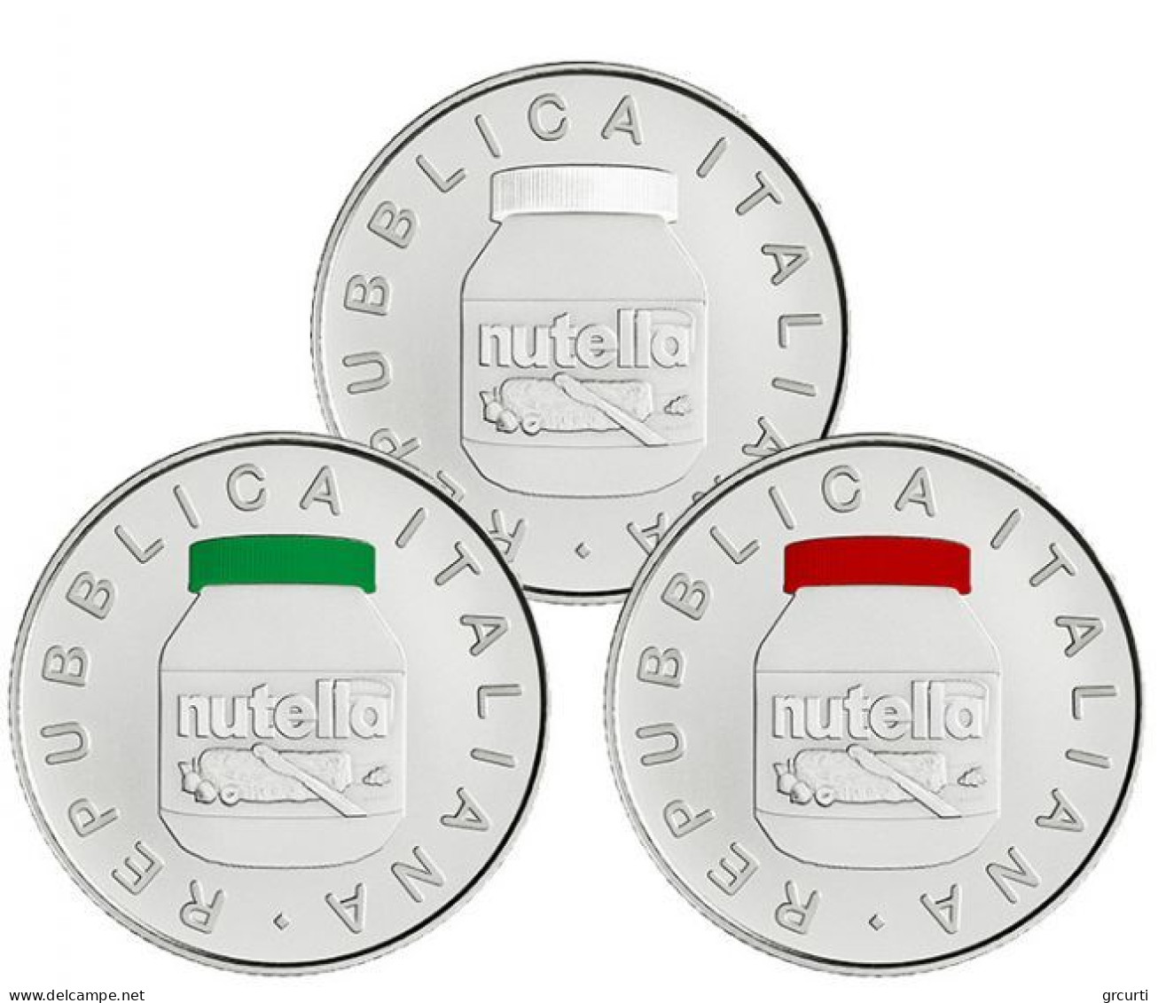 Italia - 3 X 5 Euro 2021 - Eccellenze Italiane - Nutella - N# 341414 N# 341411 N# 341415 - UC# 246 UC# 247 UC# 248 - Italie