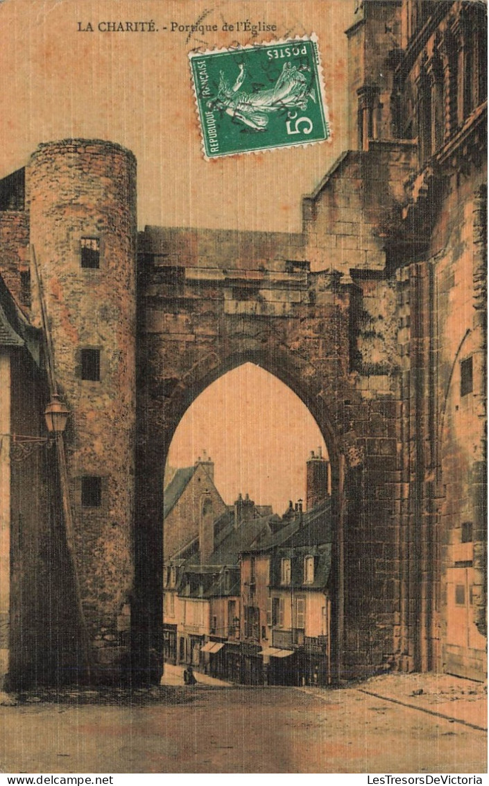 FRANCE - La Charité - Portique De L'église - Carte Postale Ancienne - La Charité Sur Loire