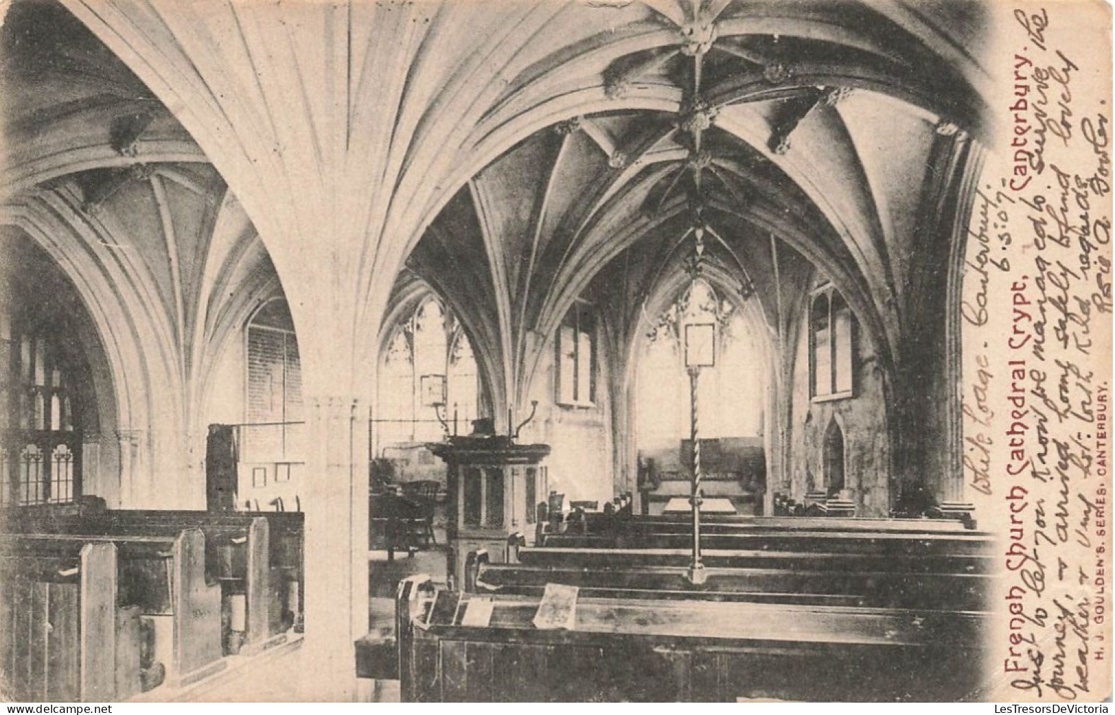 ROYAUME-UNI - Angleterre - Cantorbéry - Crypte De La Cathédrale De L'église Française - Carte Postale Ancienne - Canterbury