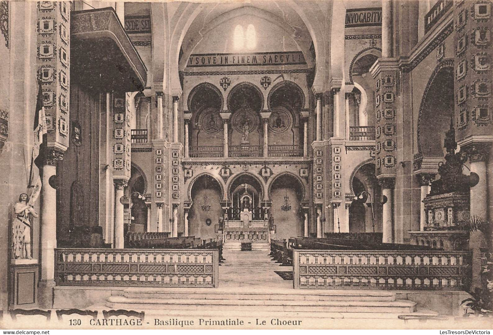 TUNISIE - Carthage - Basilique Primatiale - Le Chœur - Carte Postale Ancienne - Tunisia