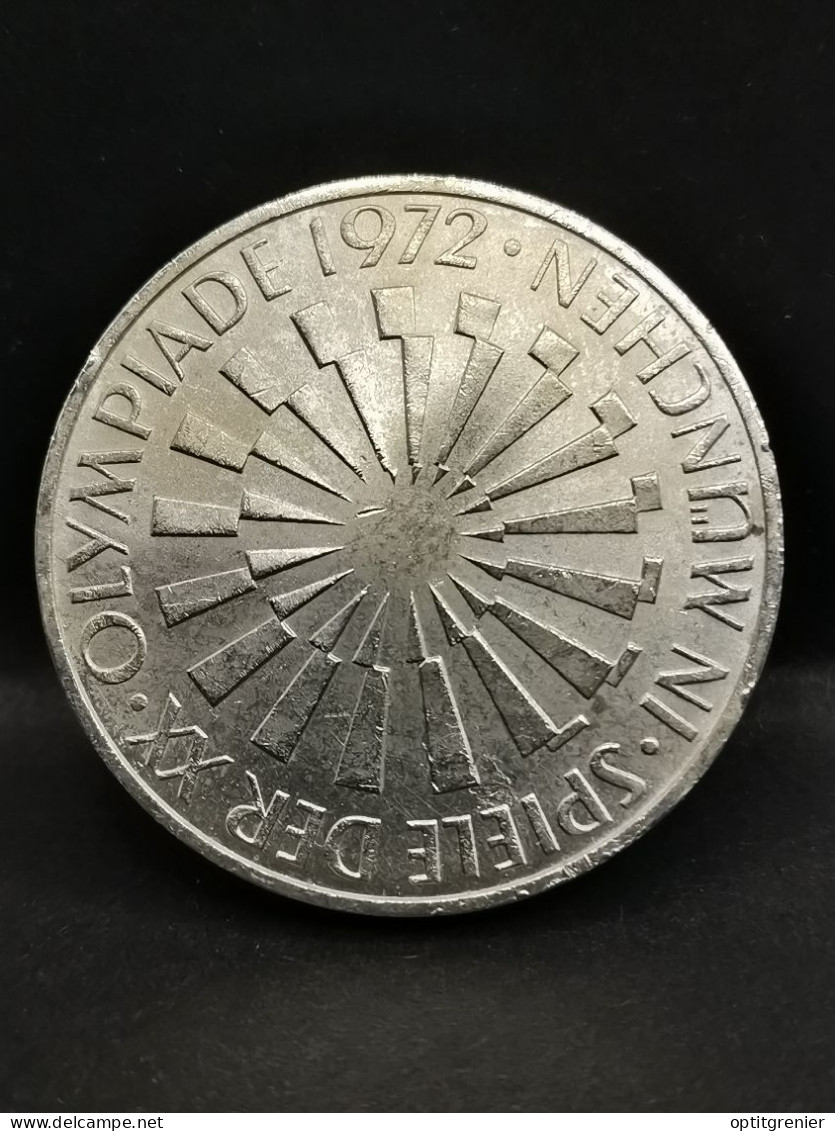 10 DEUTSCHE MARK ARGENT 1972 D MUNICH JO DE MUNICH EMBLEME ALLEMAGNE / GERMANY SILVER - 10 Marchi