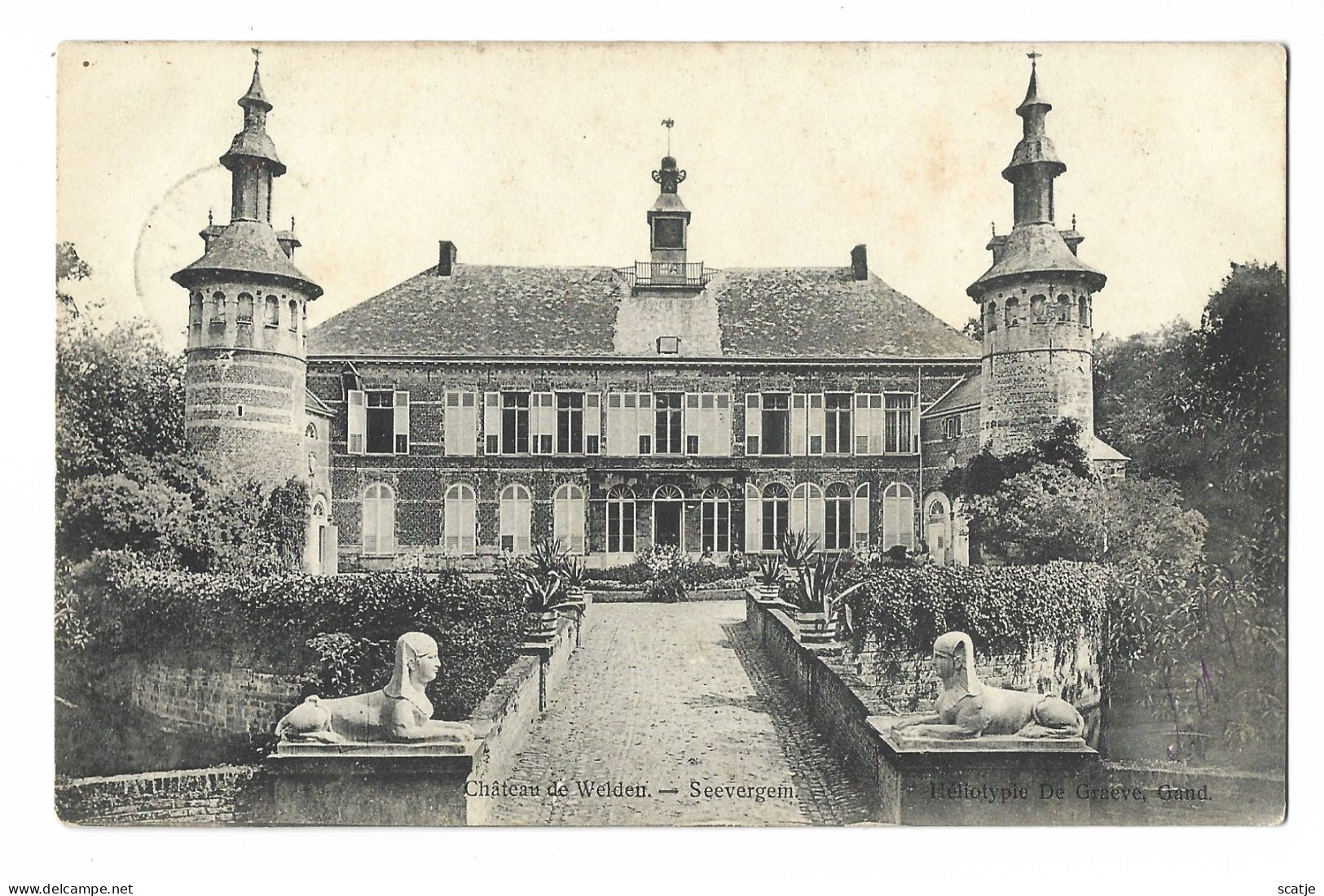 Seevergem.   Château De Welden.   -   1905   Naar   Gand - De Pinte
