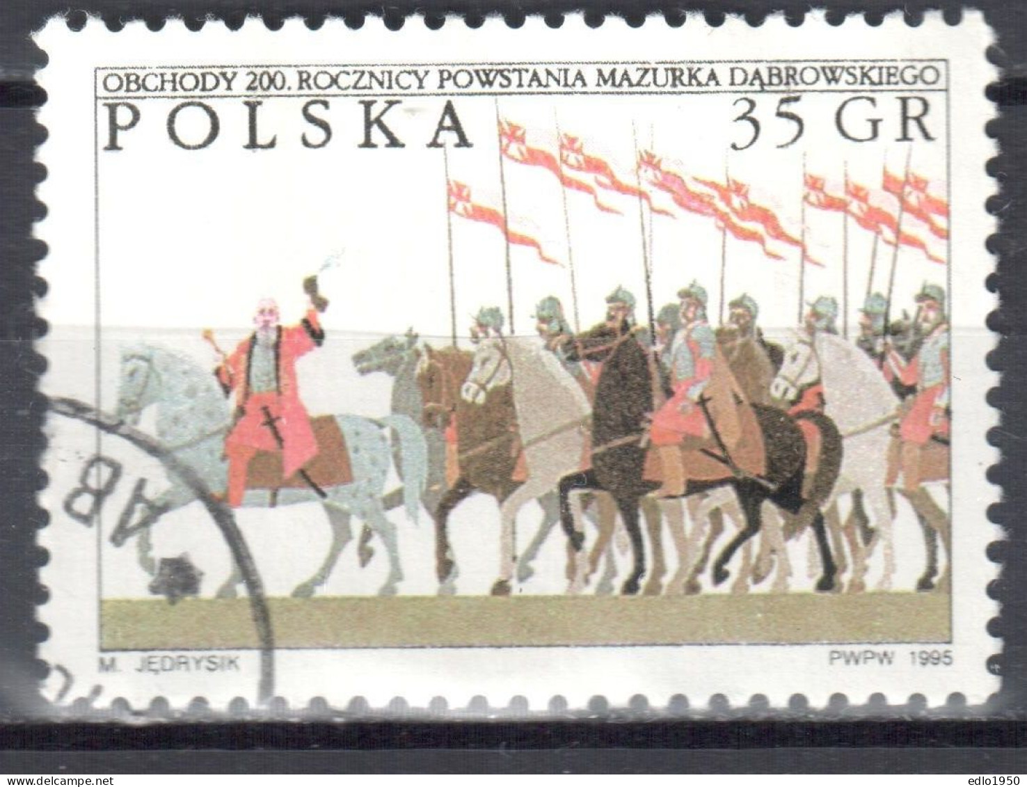 Poland 1995 Polish National Anthem, Bicent. - Mi 3548 - Used Gestempelt - Usados