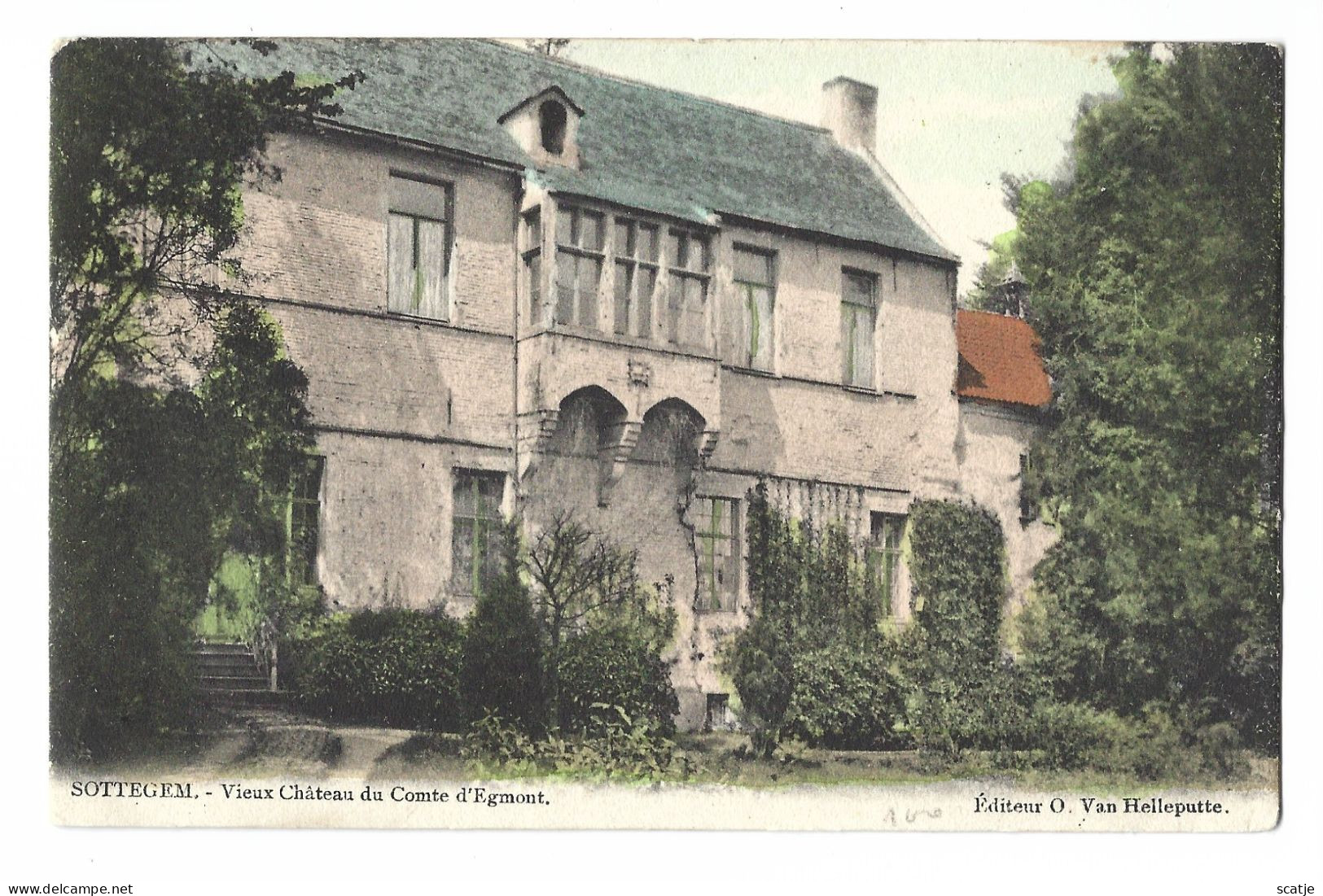 Sottegem.   -   Vieux Château Du Comte D'Egmont.    -   1904   Naar   Anvers - Zottegem
