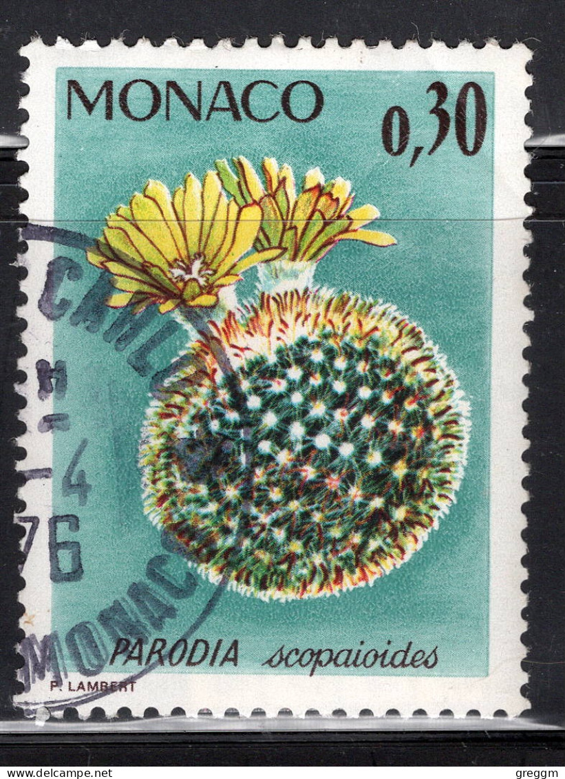 Monaco 1974 Single Stamp Cactus In Fine Used - Used Stamps