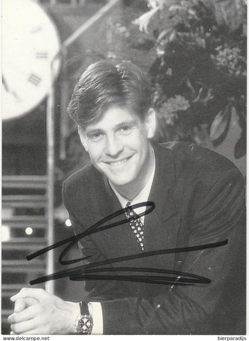 GUNTER  NEEFS   - WAS  INGEKLEEFT   11 X 8  Cm - Autographes