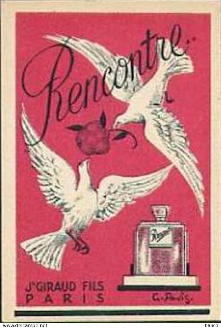 Carte Parfumée   - RENCONTRE - J. GIRAUD - Vintage (until 1960)