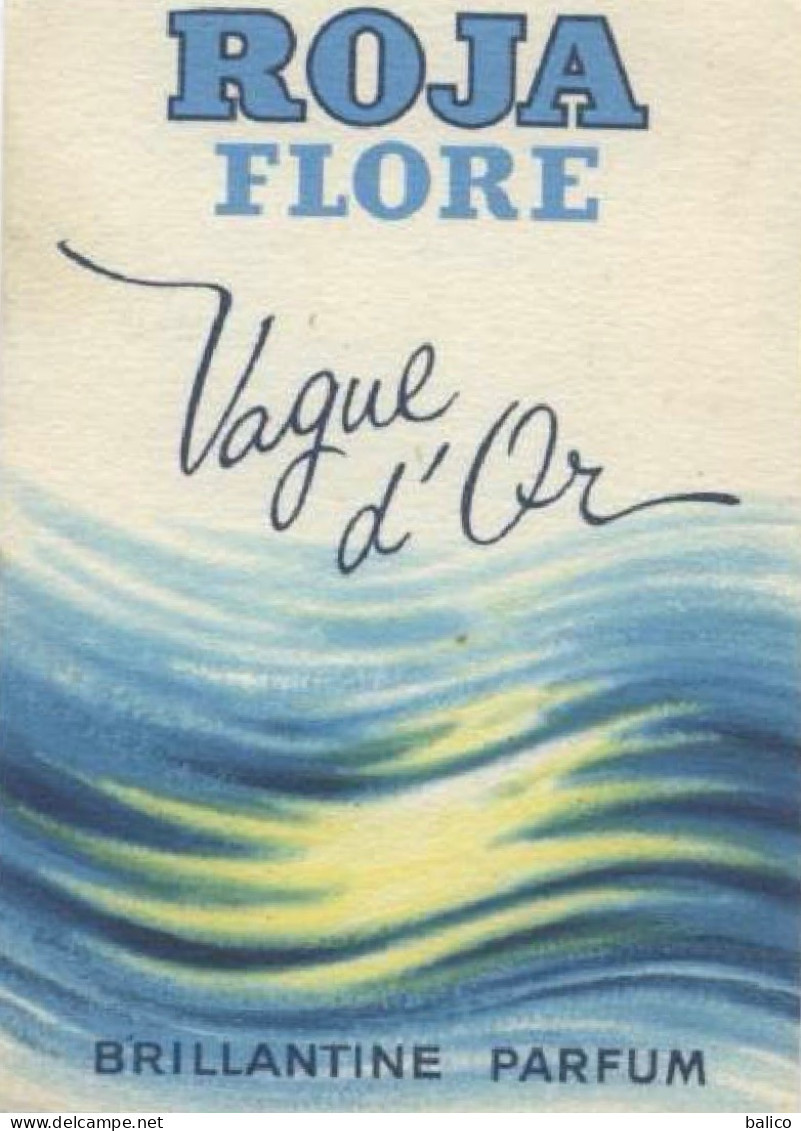 Carte Parfumée    Roja Flore   Vague D'Or - Oud (tot 1960)