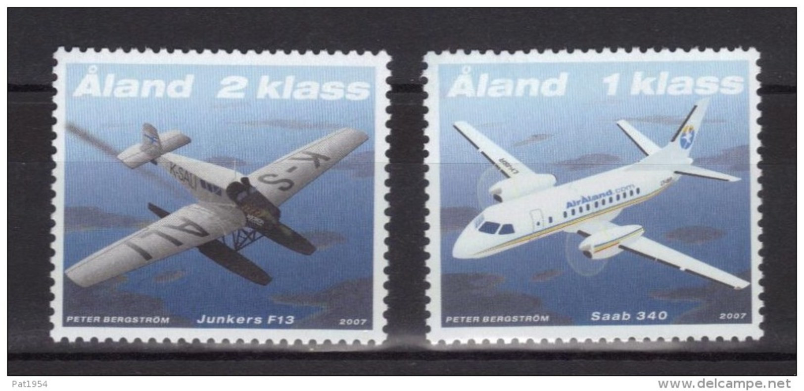 Aland 2007 N°277/278 Neufs Avions Postaux - Aland