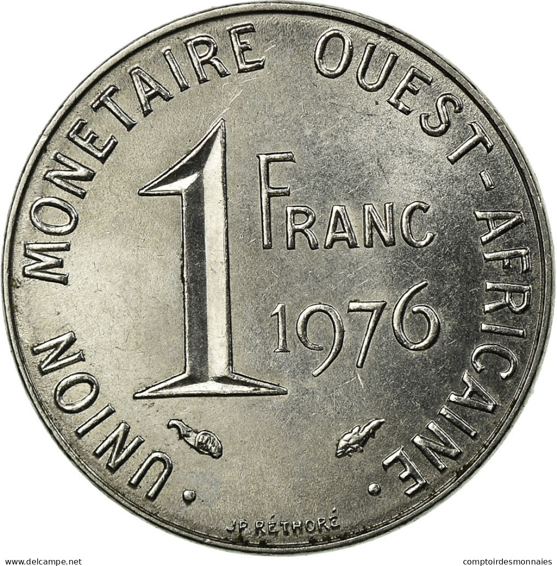 Monnaie, West African States, Franc, 1976, Paris, TTB, Steel, KM:8 - Costa De Marfil