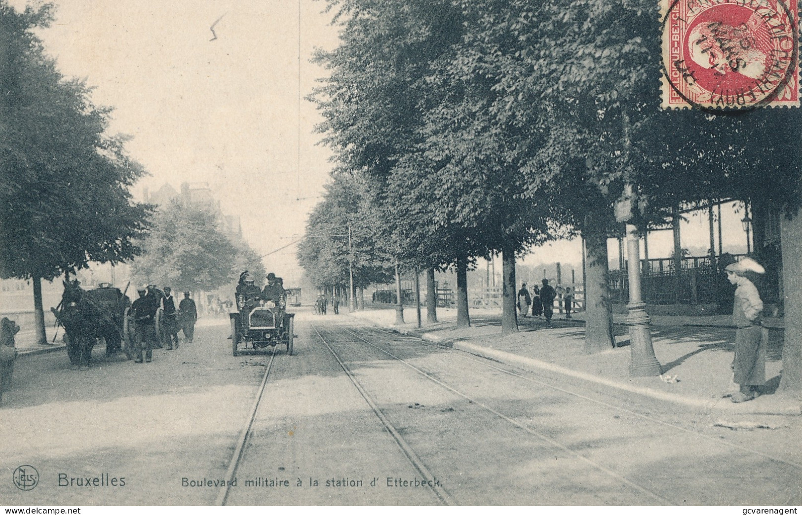 BRUXELLES   BOULEVARD MILITAIRE A LA STATION D'ETTERBECK       2 SCANS - Etterbeek