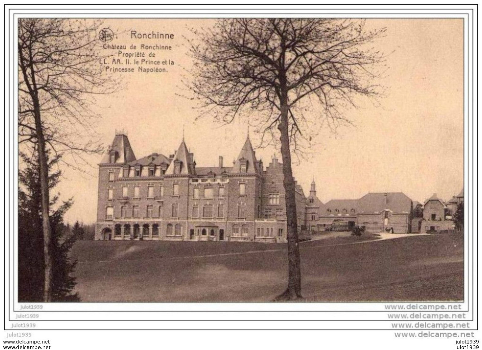 RONCHINNE ..-- ASSESSE ..-- Le Château . 1924 Vers BXL ( Melle J. VAN HOORENS ) . Voir Verso . - Assesse