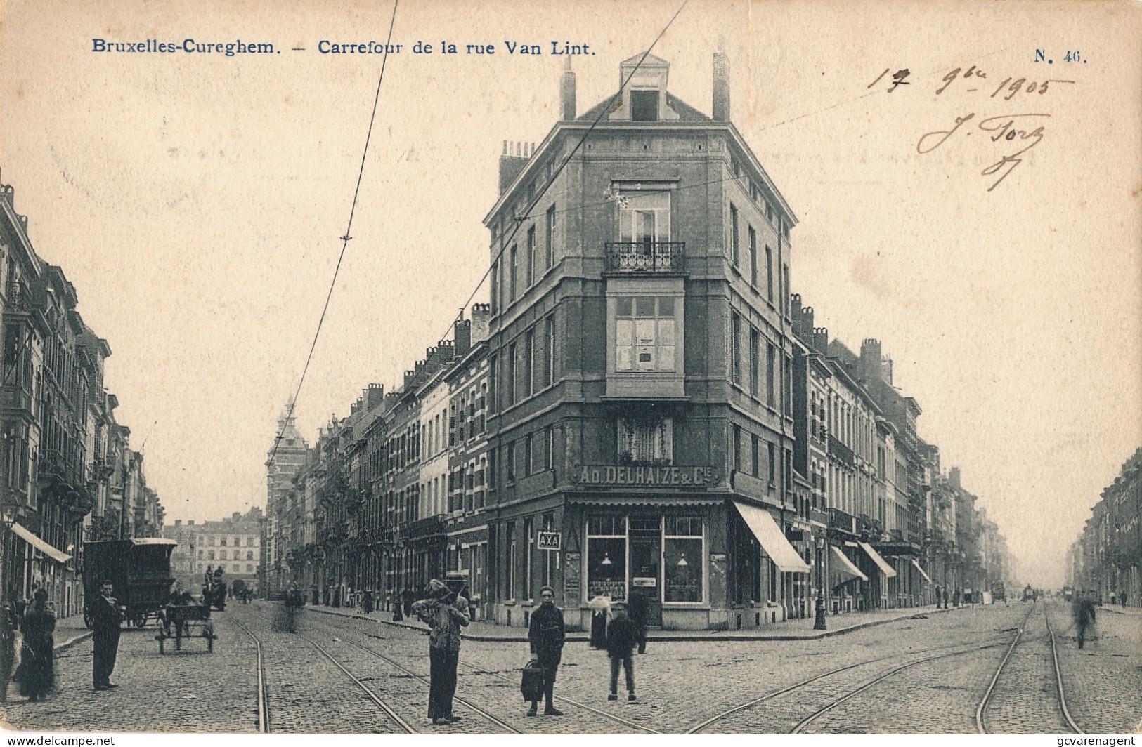 CUREGHEM  CARREFOUR DE LA RUE VAN LINT            2 SCANS - Anderlecht