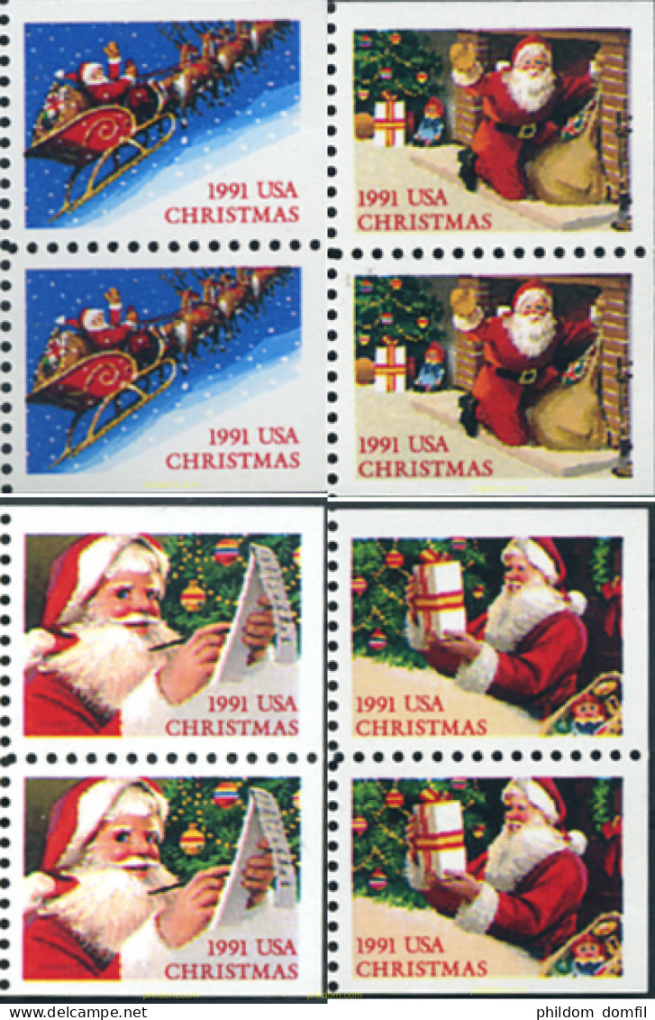 720671 MNH ESTADOS UNIDOS 1991 NAVIDAD - Unused Stamps