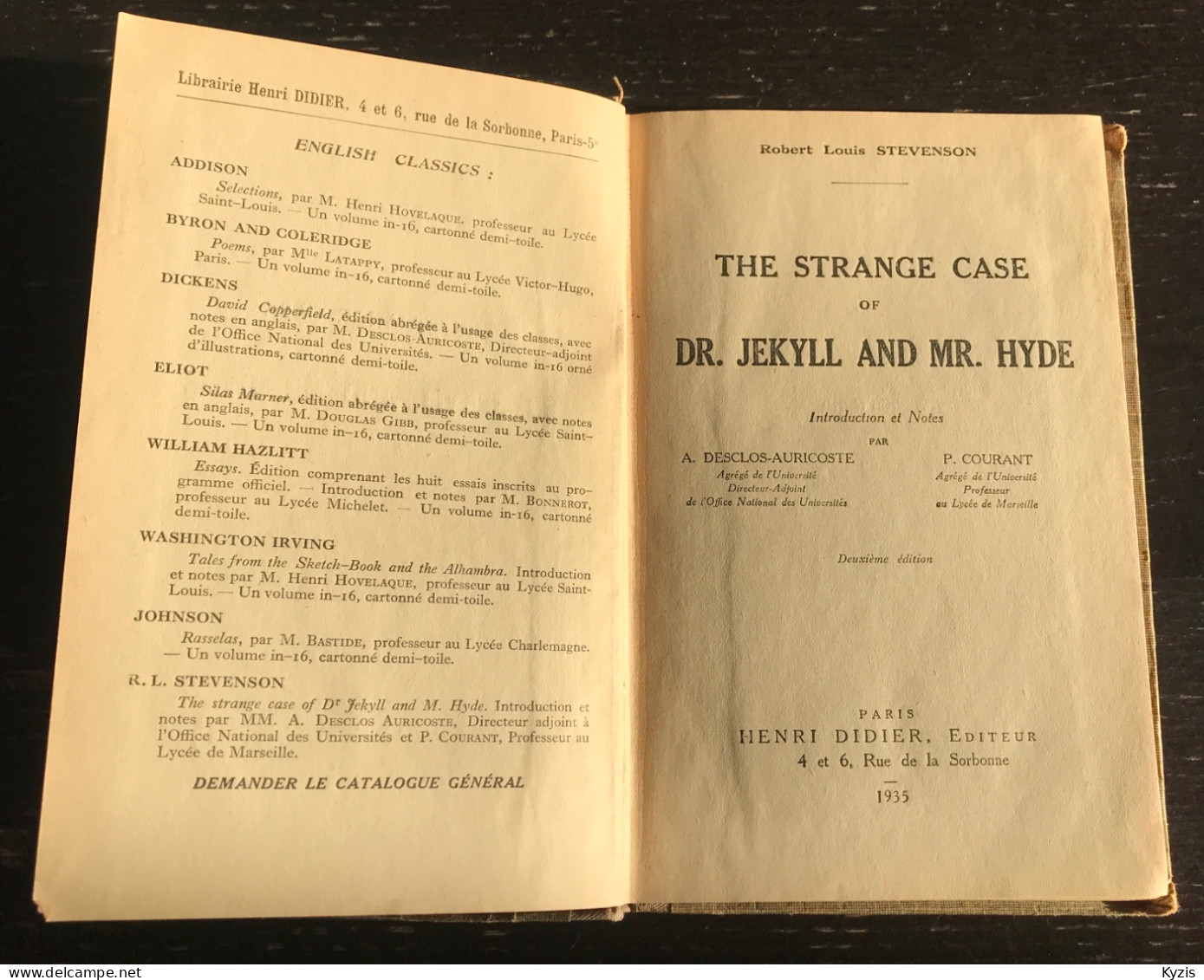 The Strange Case Of Dr Jekyll And Mr Hyde - ‎Stevenson R.L.‎ - 1935 - 1900-1949